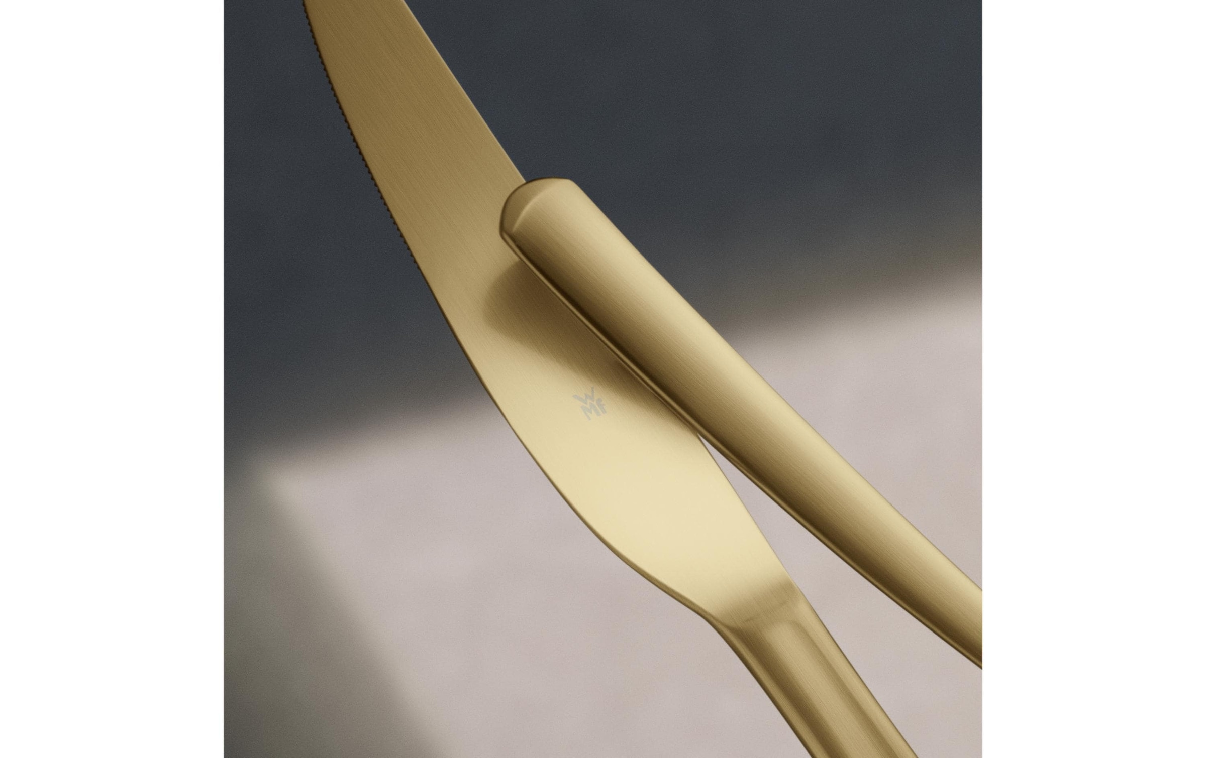 WMF Besteck-Set »Boston in edler Optik, ergonomische Haptik, Messer mit Wellenschliff« optimale Schärfe, rostfrei, edel, hochwertiger Besteckkasten