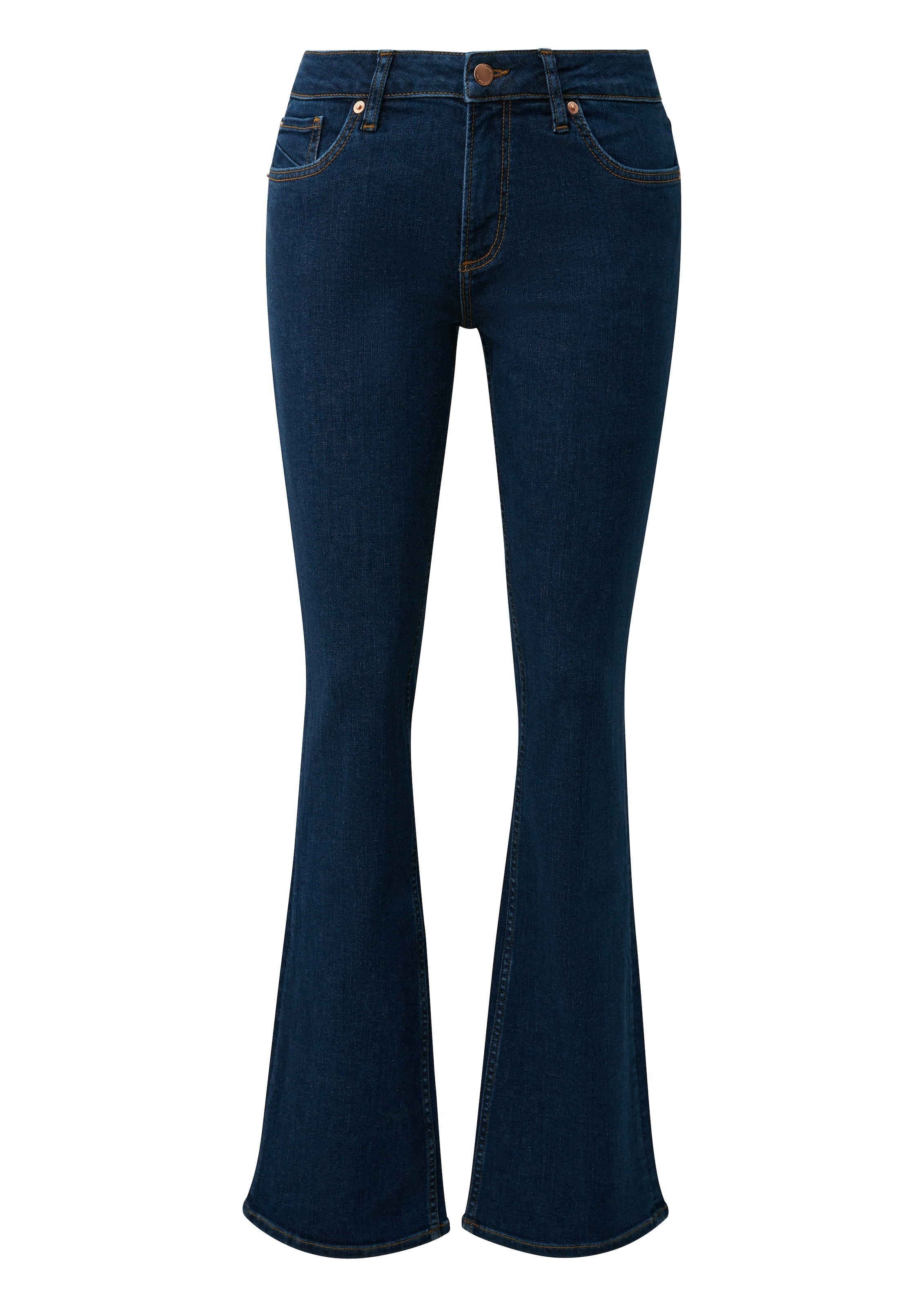 QS Jeans à pattes d'eph avec patte d'éléphant et stretch