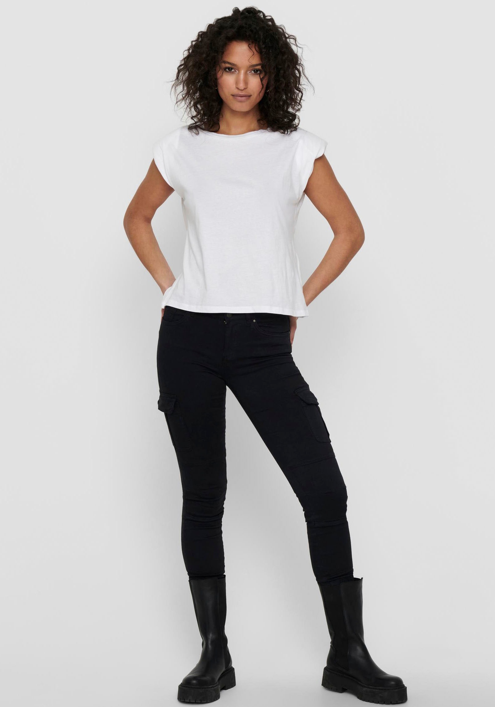 ONLY Cargohose »ONLMISSOURI REG ANK CARGO PNT«  knöchellang mit elastischem Beinabschluss