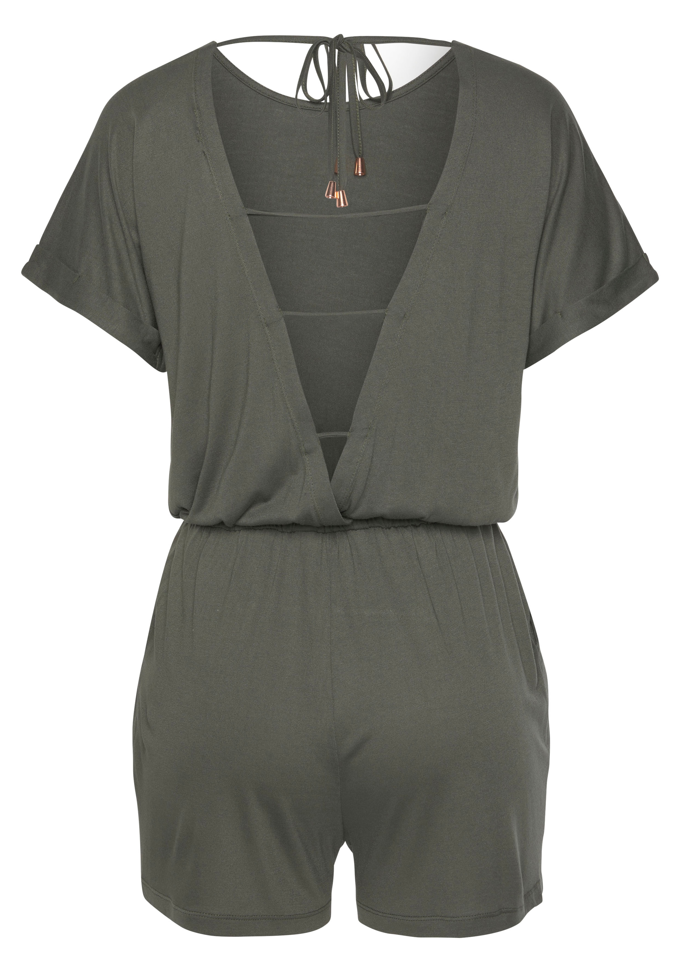 LASCANA Combinaison courte mit tiefem Rückenausschnitt