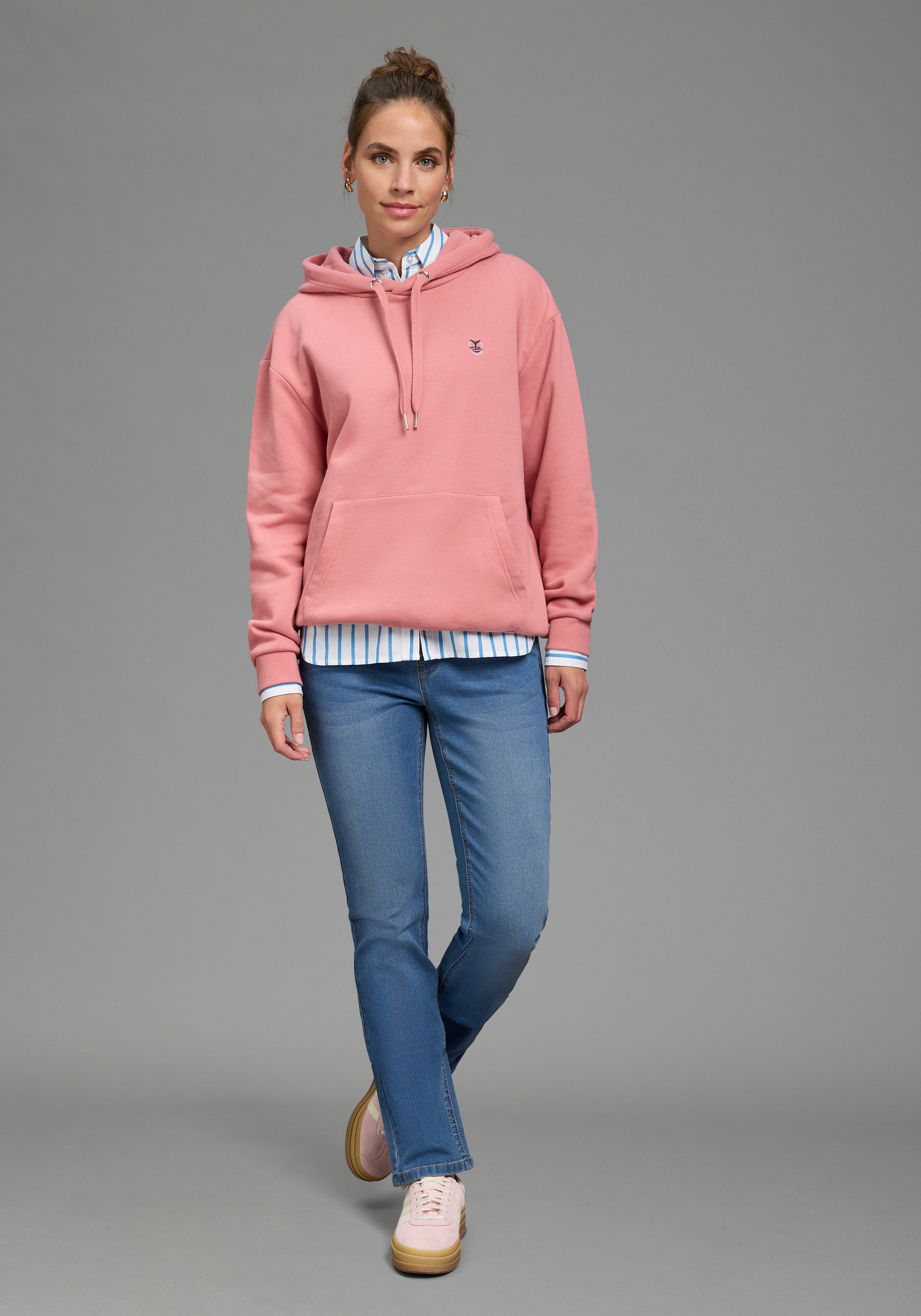 Arizona Relax-fit-Jeans »mit Schlupfbund« mit weitem Beinverlauf, in elastischer Denim/Jeans-Qualität