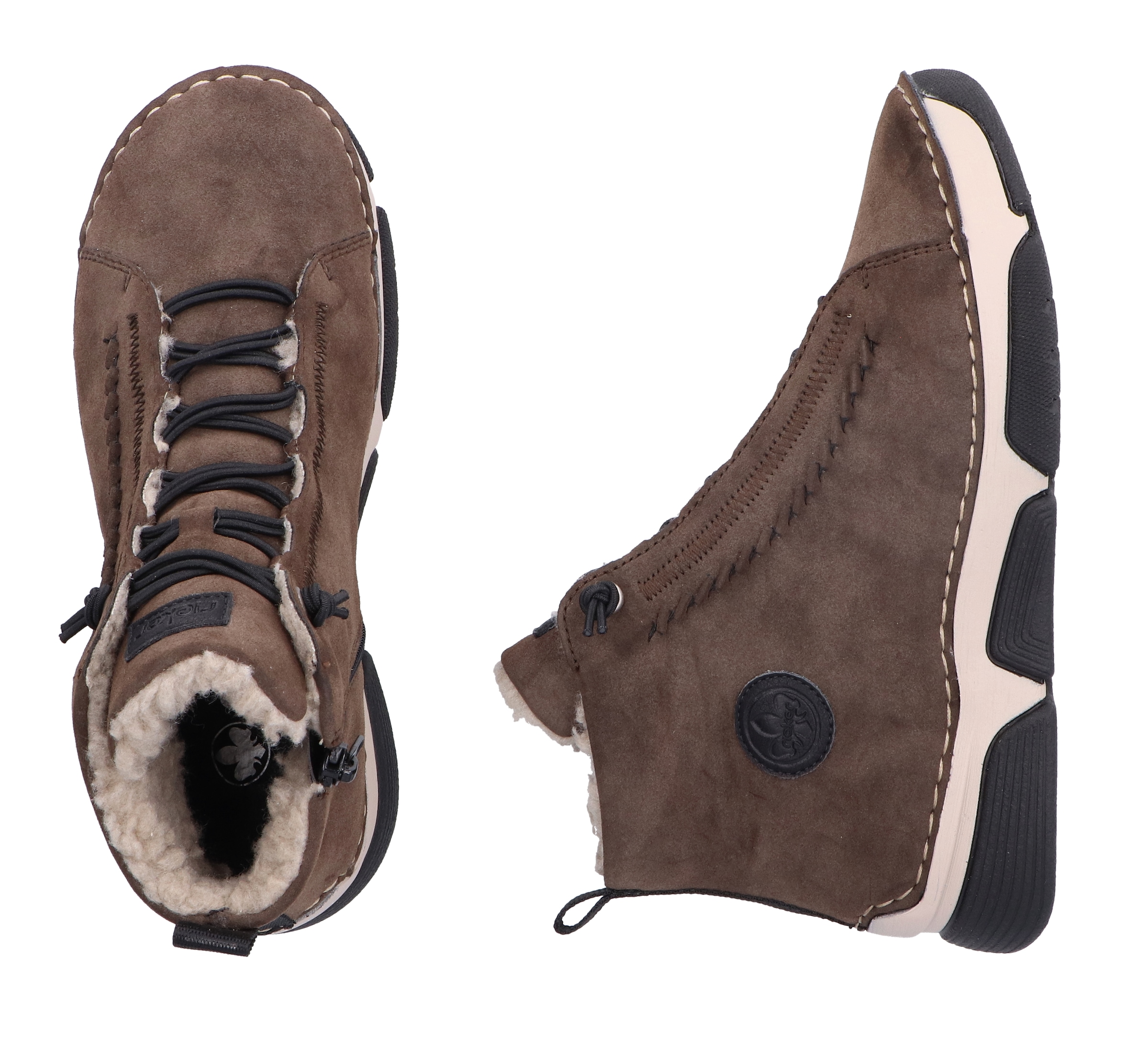 Rieker Winterboots  Winterstiefelette, Outdoorboots, Warmfutter, mit Innenreissverschluss