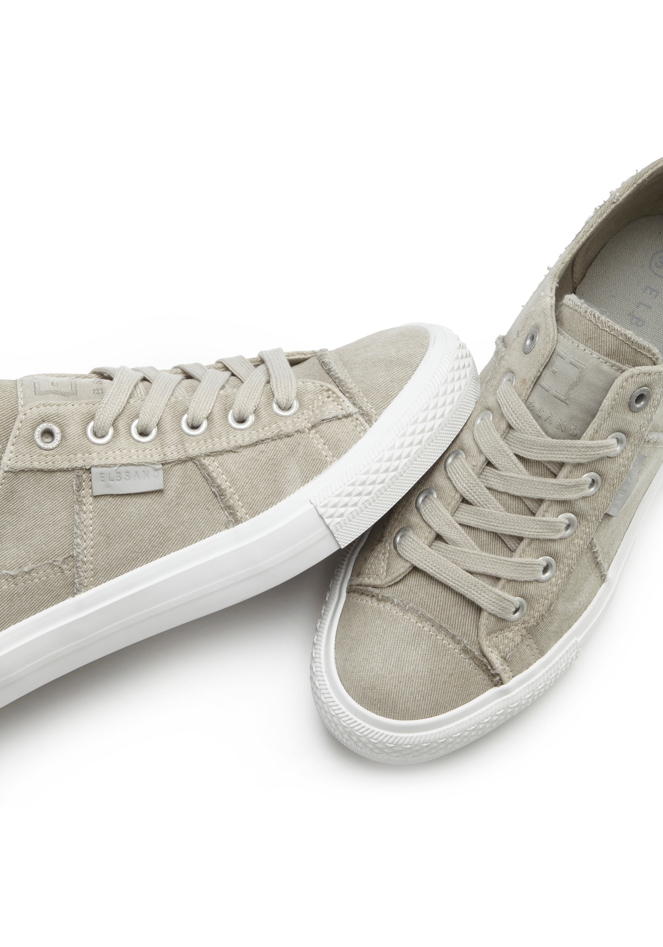 Elbsand Sneakers »Schnürschuh, Stoffschuhe, Textilschuhe, Turnschuh, Freizeitschuh«  Schnürhalbschuh aus Textil in modernem Used-Look VEGAN