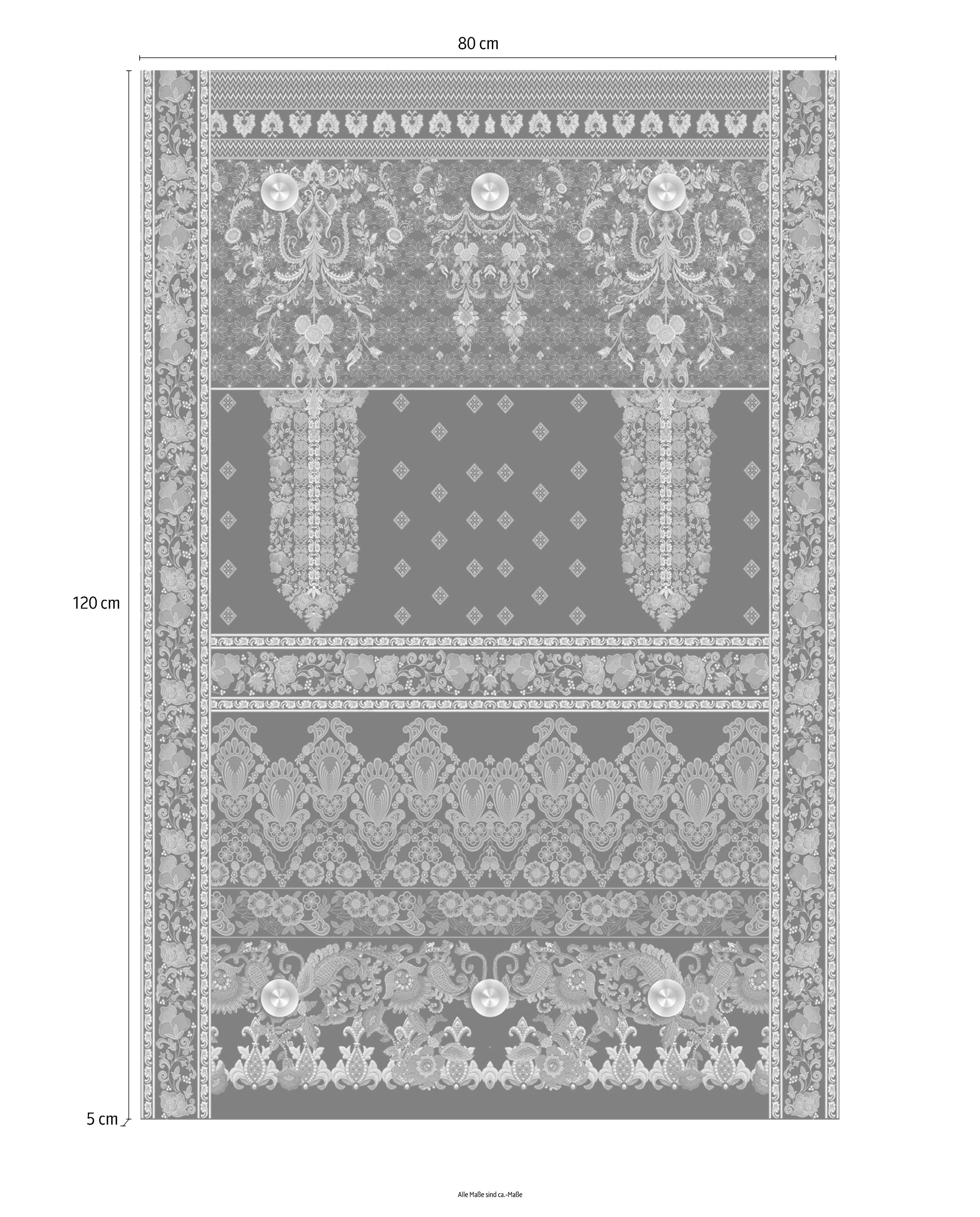 queence Garderobenleiste »Orientalisch« mit 6 Haken, 80 x 120 cm