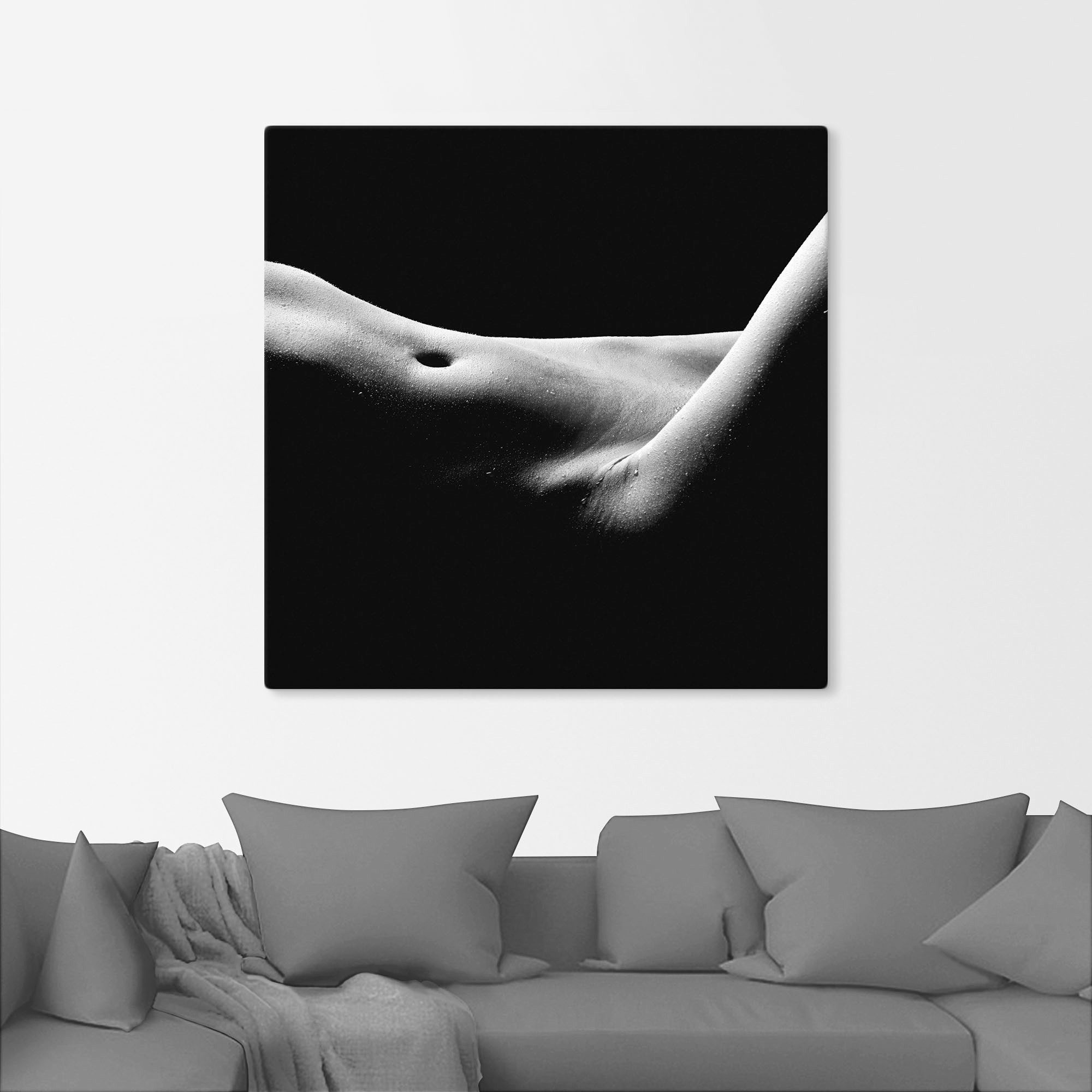 Artland »Körperausschnitt einer nackten Frau« Frau 1 Stk. tlg. auf Holzrahmen gespannt