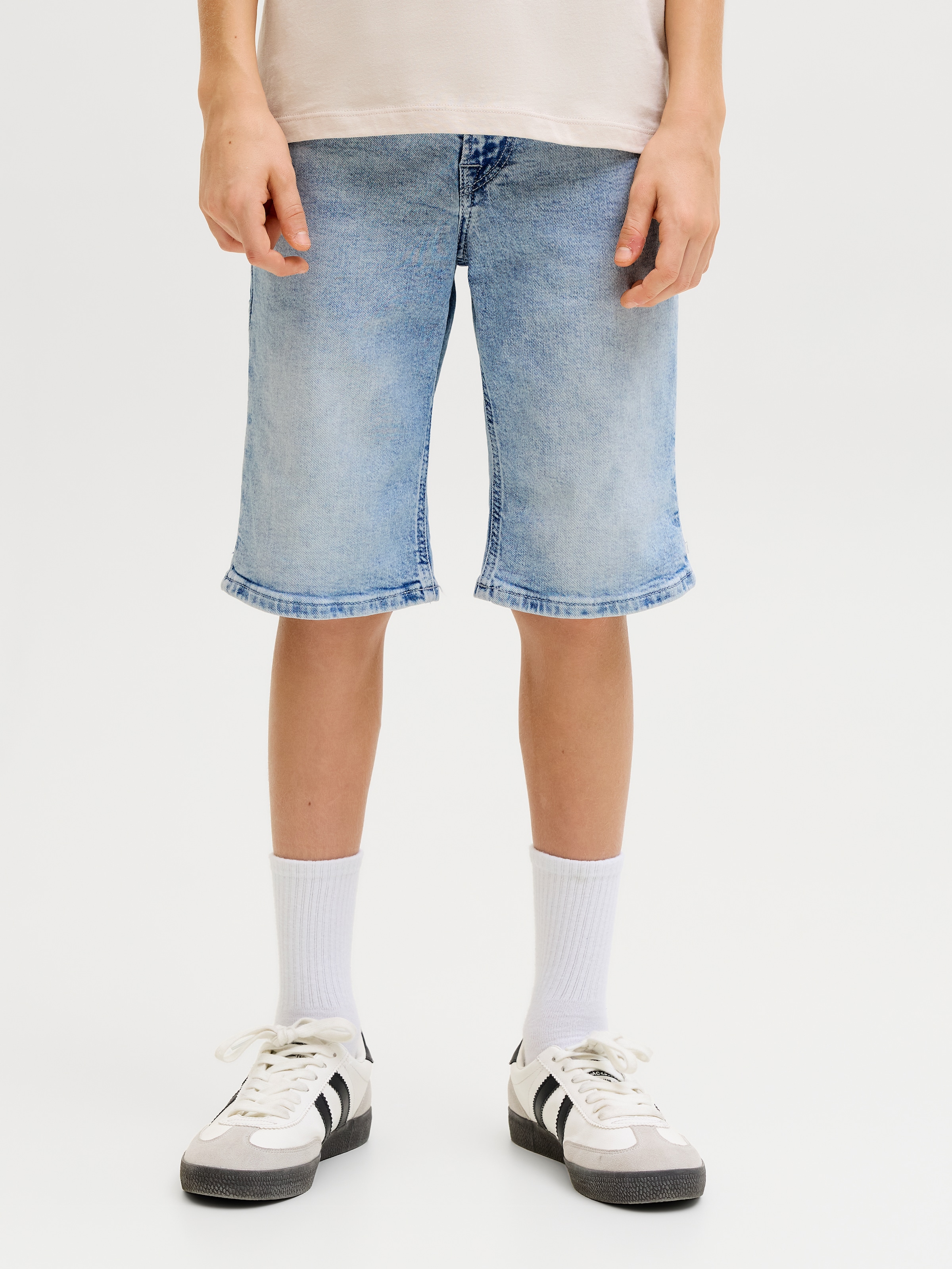Jack & Jones Junior Shorts »JJIRICK bequem mit mittlerer Taille für Jungen«  unifarben, modisch, regular fit, Web,