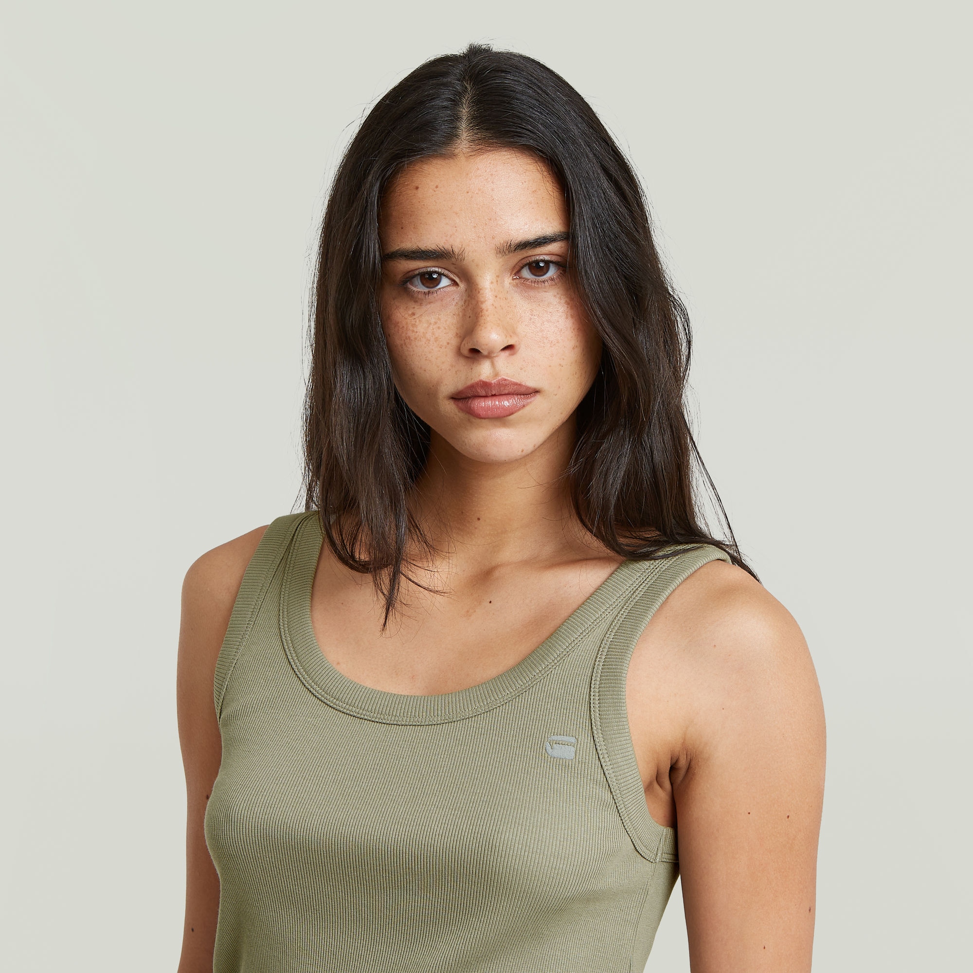 G-STAR Ripptanktop »Slim Rib Tank wmn« aus Baumwolle mit Stretch