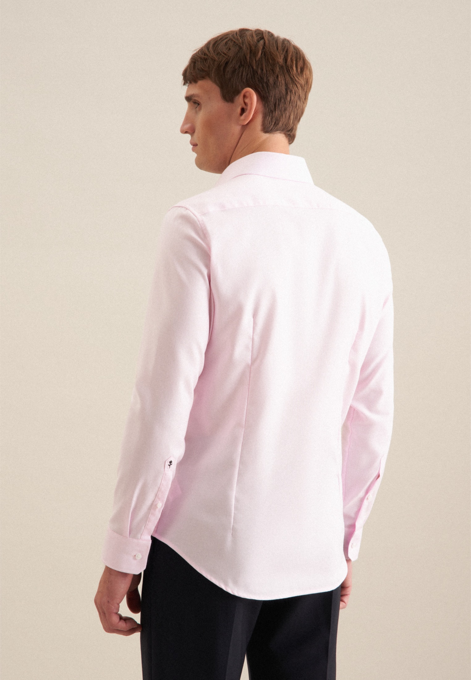 seidensticker Chemise d'affaires »Schwarze Rose« col Kent slim 1/1 structuré