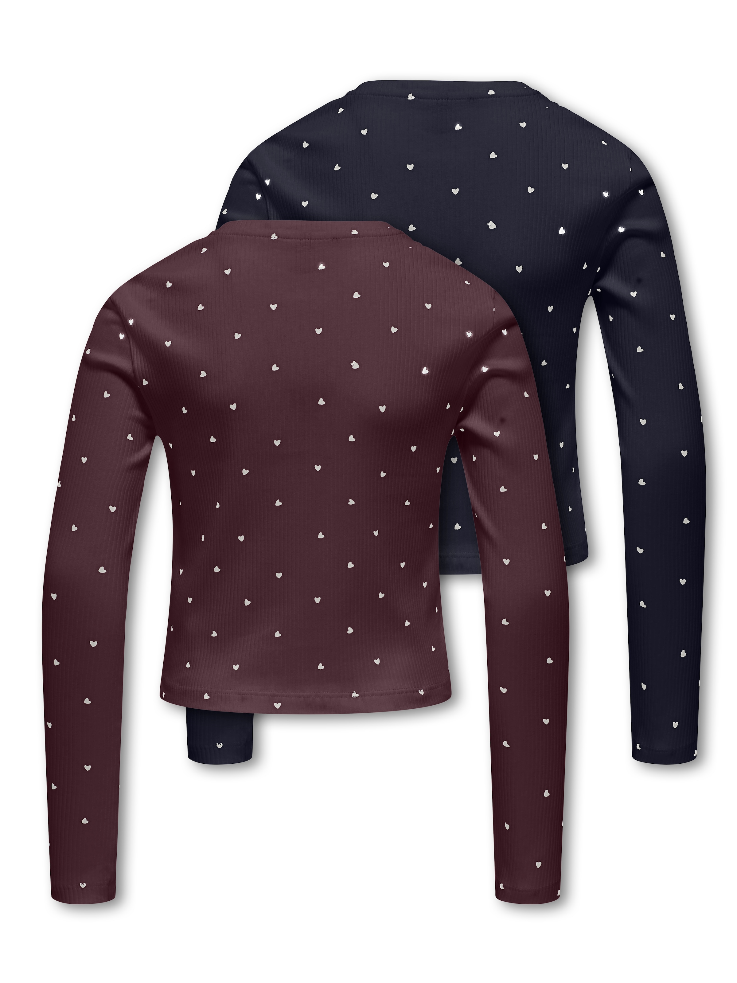 KIDS ONLY T-shirt à manches longues »KOGBELLA SHORT AOP L/S TOP JRS 2-PACK« Paquet, 2