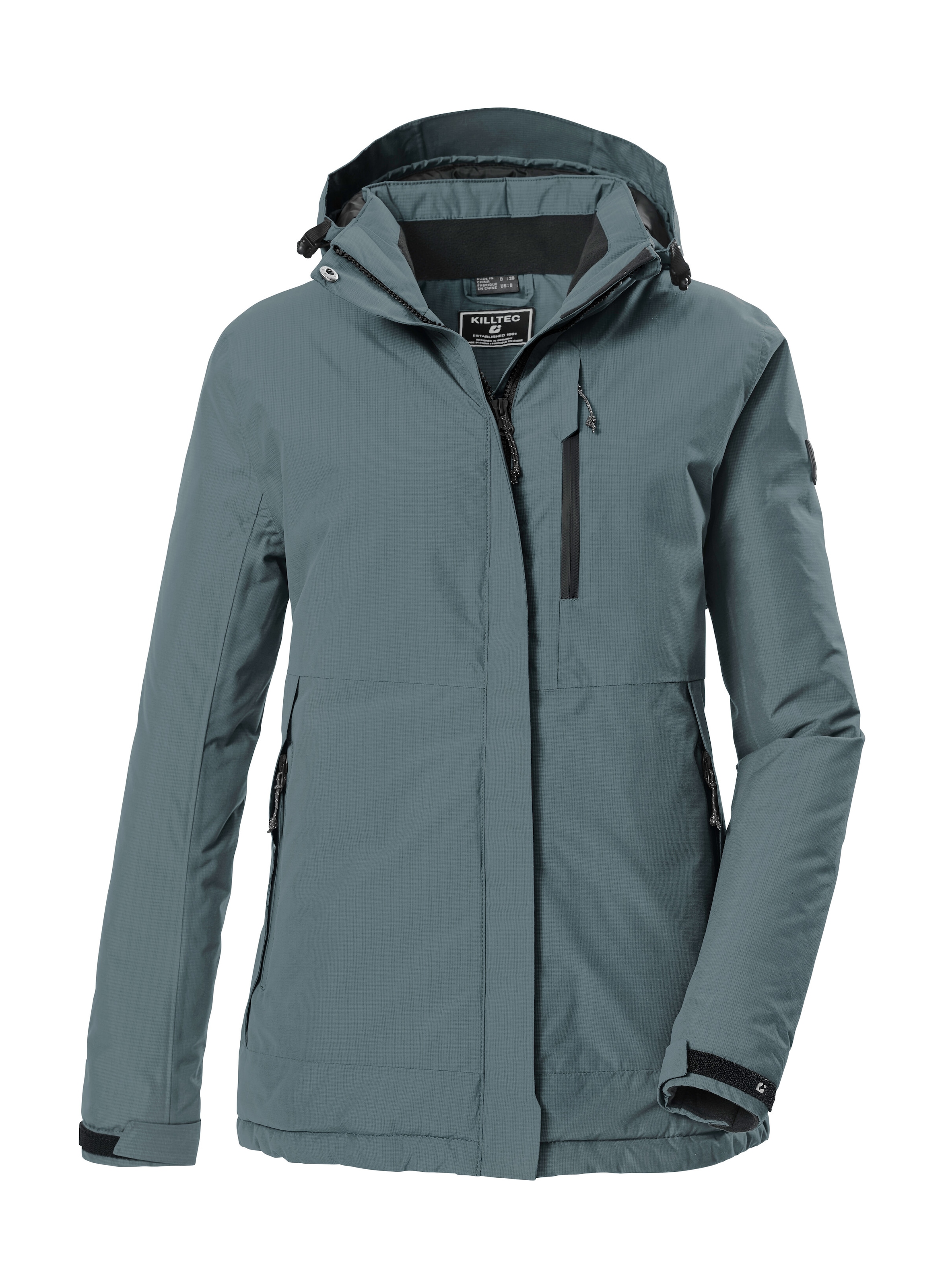 Killtec Veste fonctionnelle »KOW 225 WMN JCKT« Veste femme respirante, coupe-vent et imperméable, capuche amovible