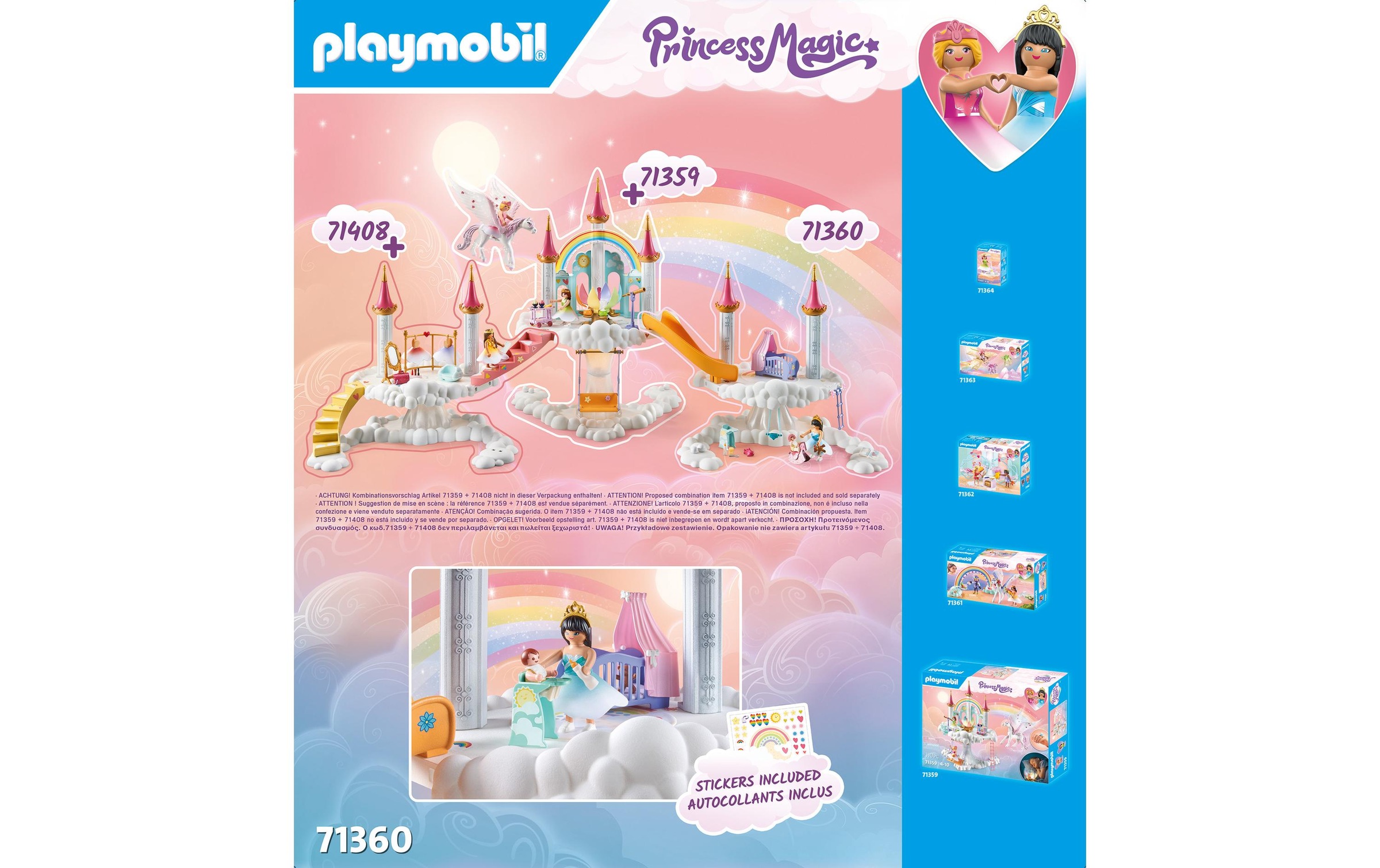 Playmobil® Spielbausteine »Princess Magic Himmlische Babywolke 71360«