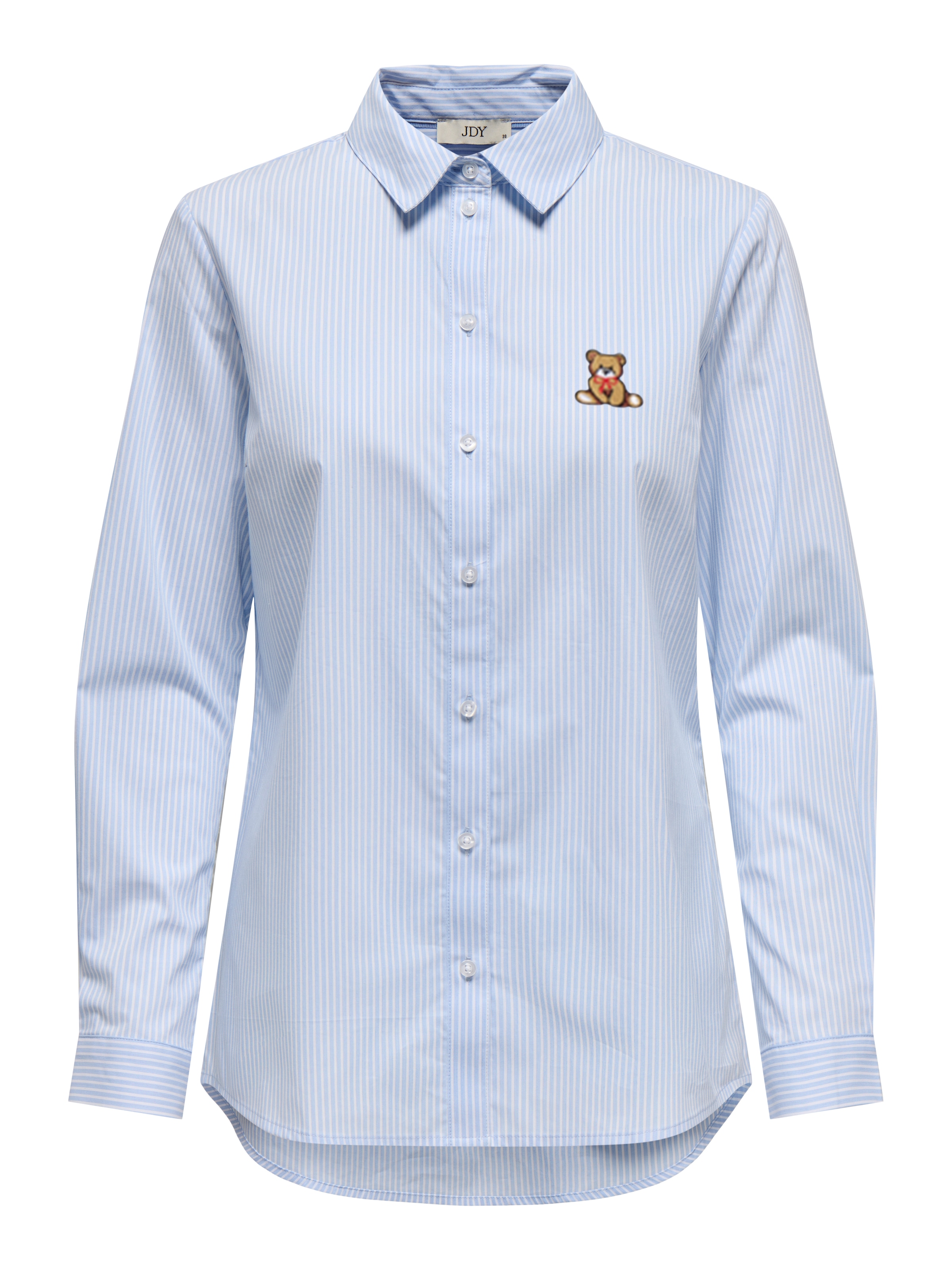 JDY Hemdbluse »JDYMIO L/S SHIRT WVN NOOS« unifarben oder gestreift