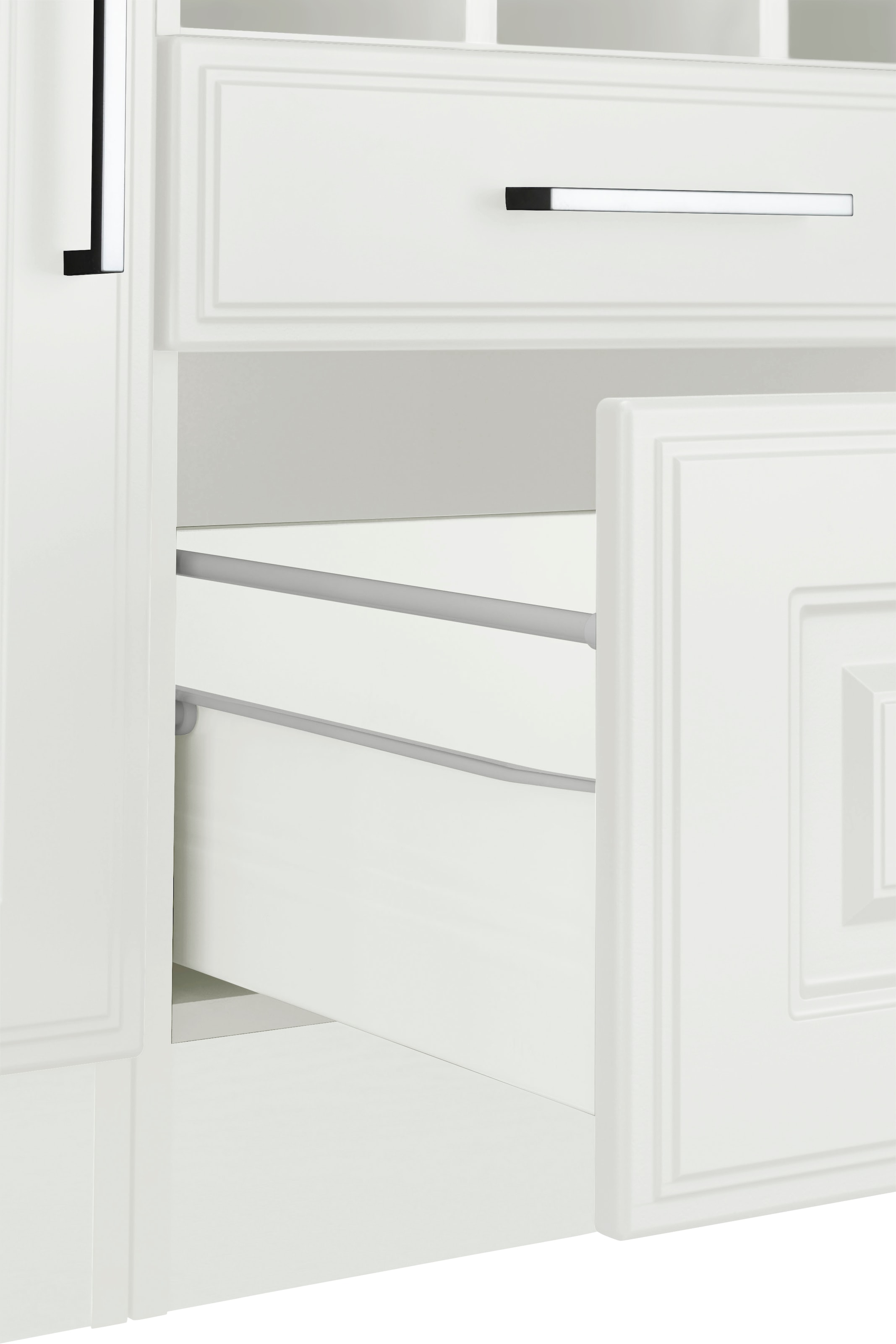KOCHSTATION Armoire basse »KS-Stockholm« 150 cm de large, façades MDF de haute qualité avec rainure, beaucoup de rangement