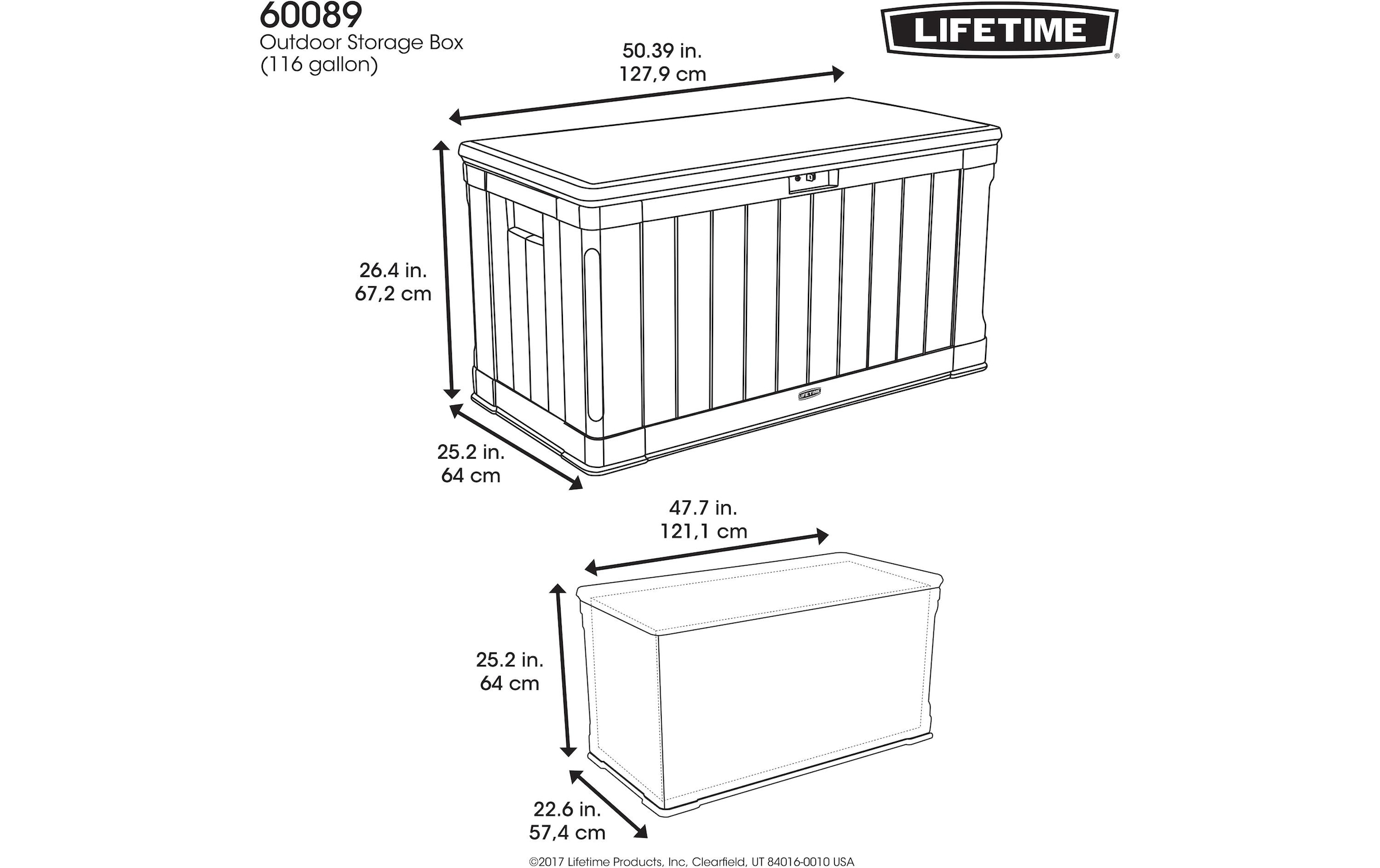Lifetime Boîte de jardin »Premium« 440 litres