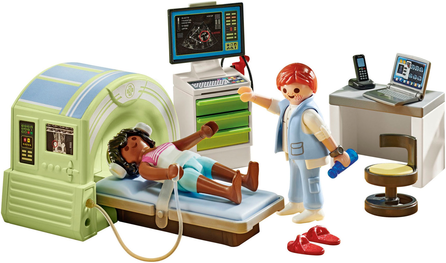 Playmobil® Konstruktions-Spielset »MRT mit Patient (71618), Action Heroes« Made in Europe
