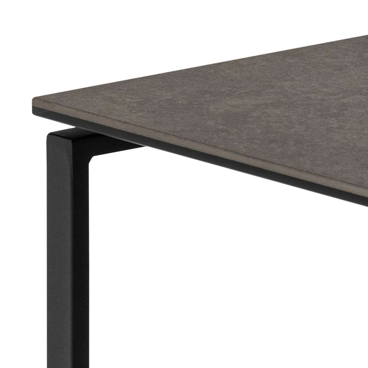 ACTONA GROUP Table basse »Katrine, 2er-Set, Kaffetisch, Keramik-Tischplatte, modern, Scandi« Ensemble, Set de 2 tables basses, 2 cuis tlg. Carré, structure robuste en acier noir, L: 50 x P: 50 cm
