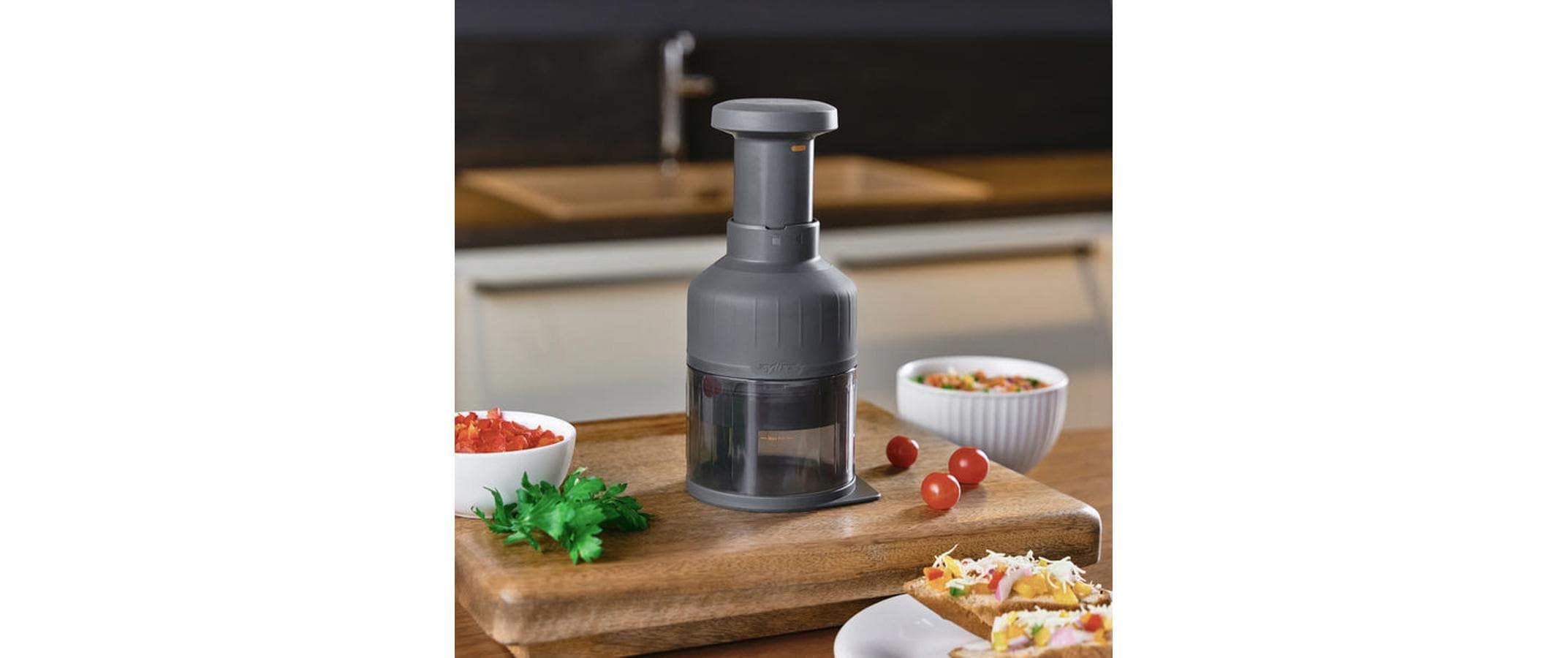 zyliss Hachoir à légumes »Zick Zick« Manueller Gemüsehacker