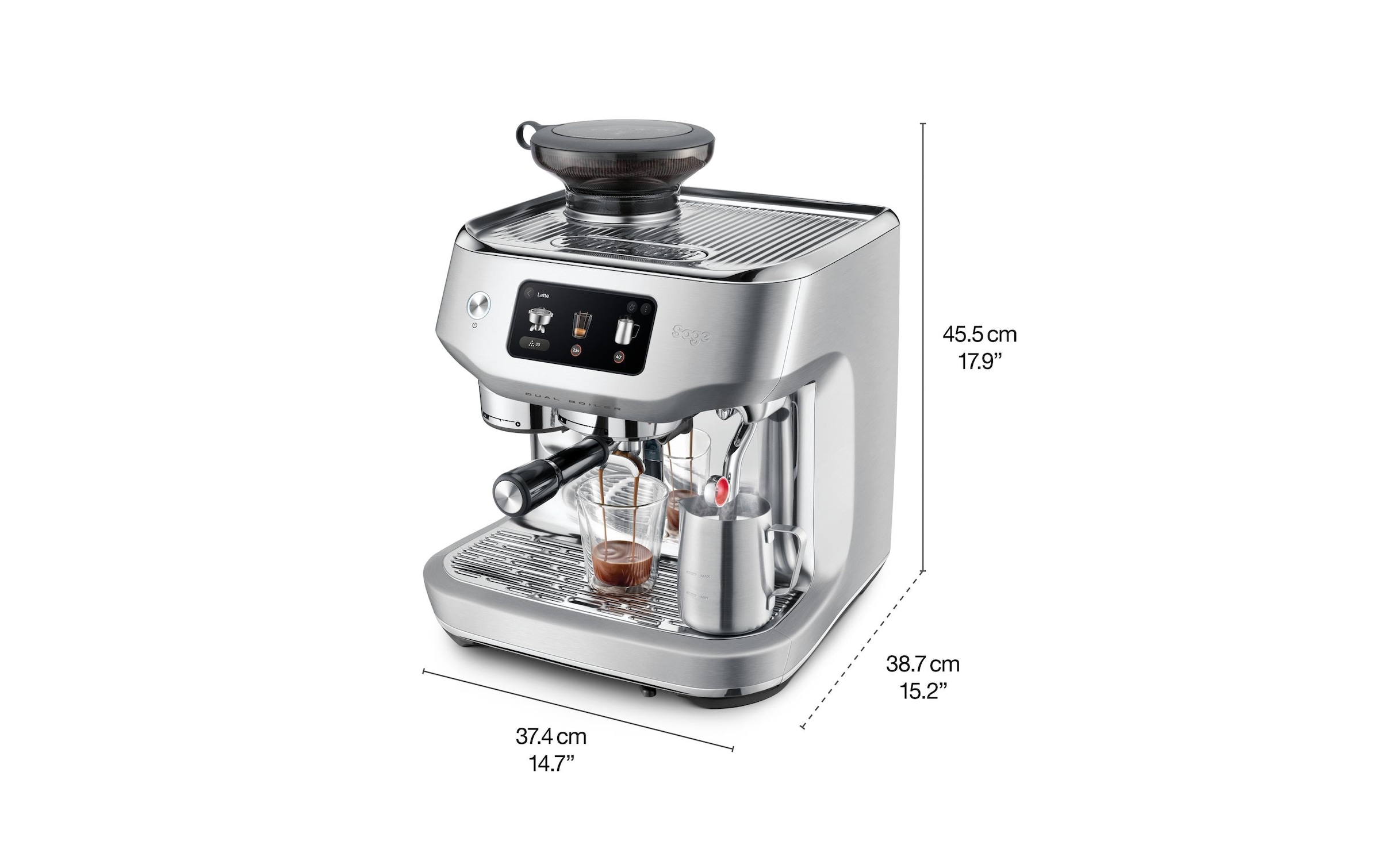 Sage Siebträgermaschine »Oracle Dual Boiler Stainless Steel« Espressomaschine