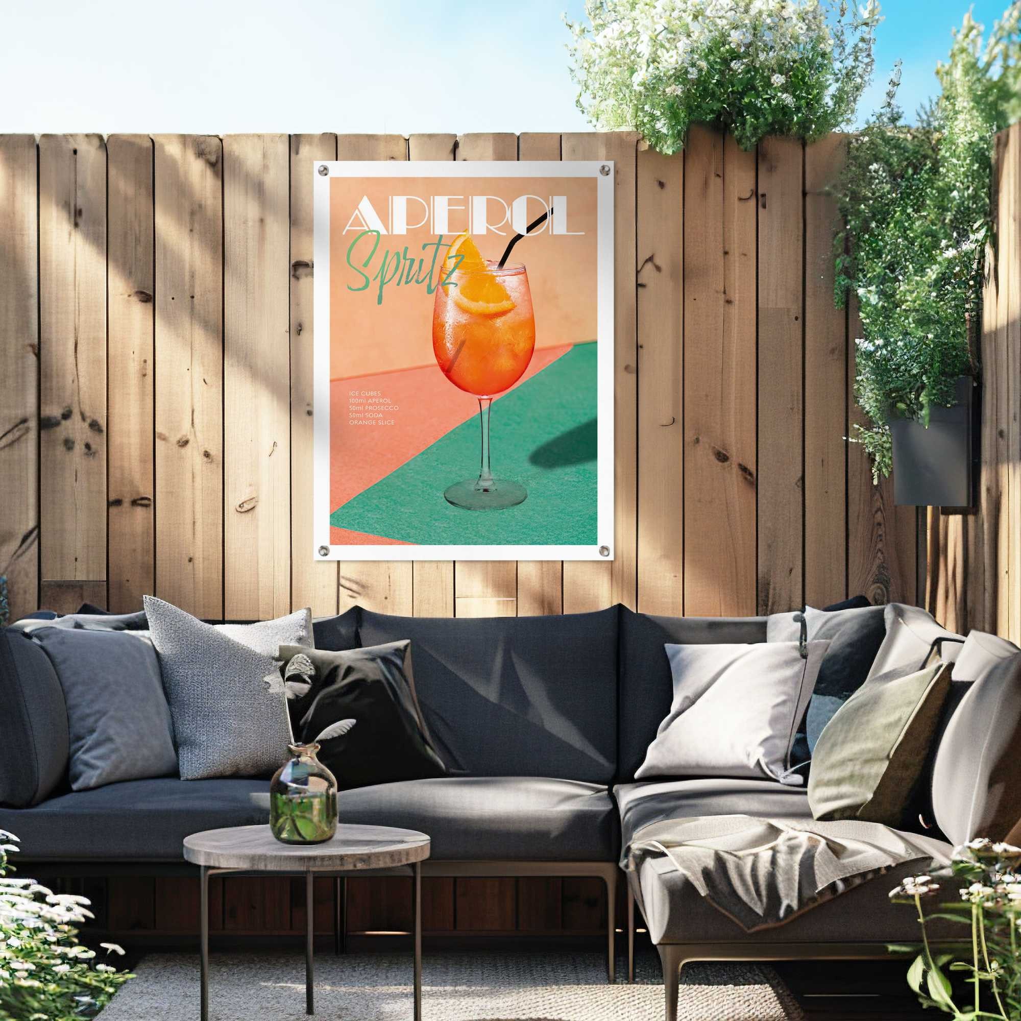 Reinders! Poster »Aperol Time« Garten - Orange - Leinwand - Essen und Trinken - 60x80 cm