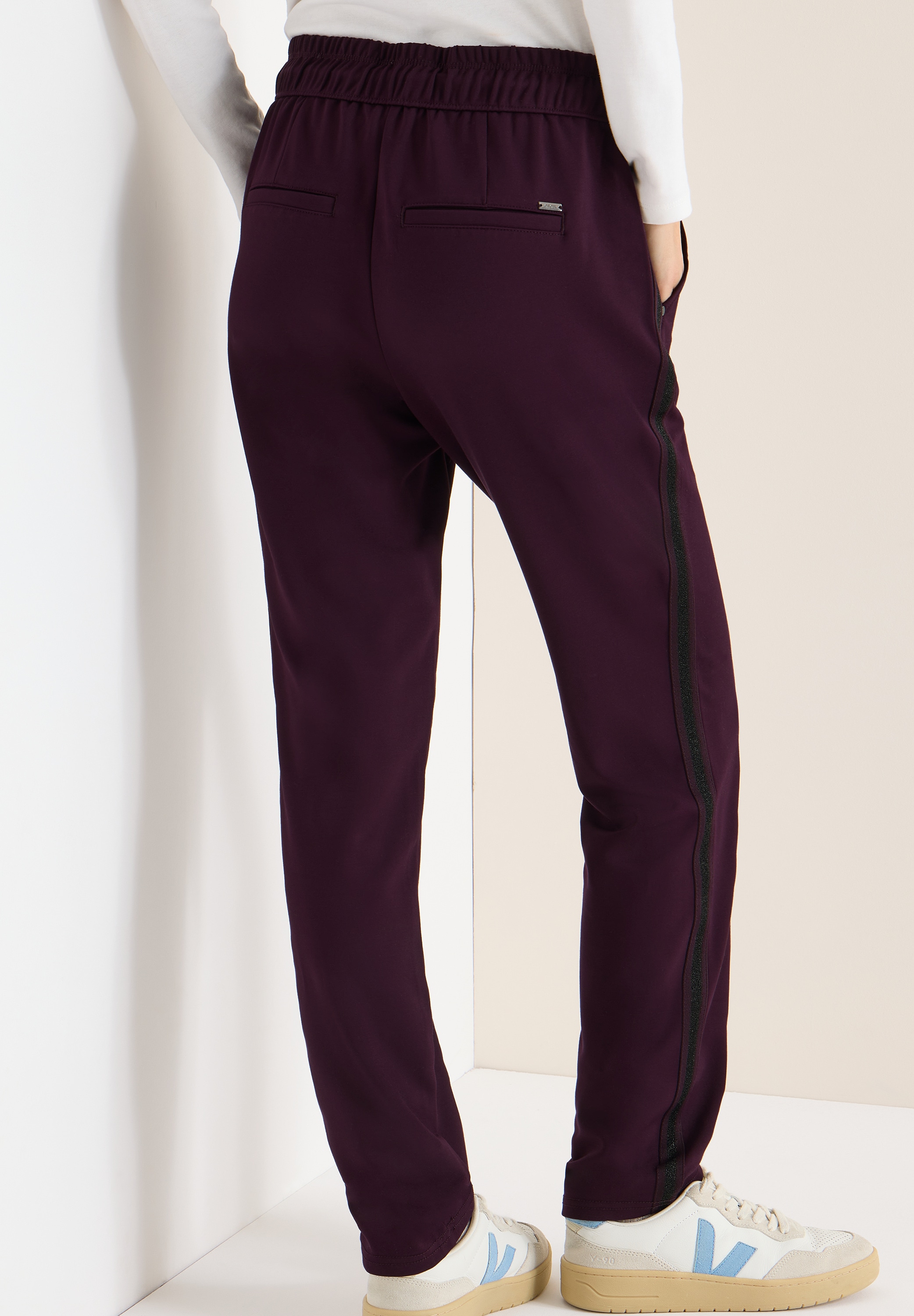 Cecil Pantalon à enfiler »Style Tracey«  mit Glitzer-Tape an der Seitennaht