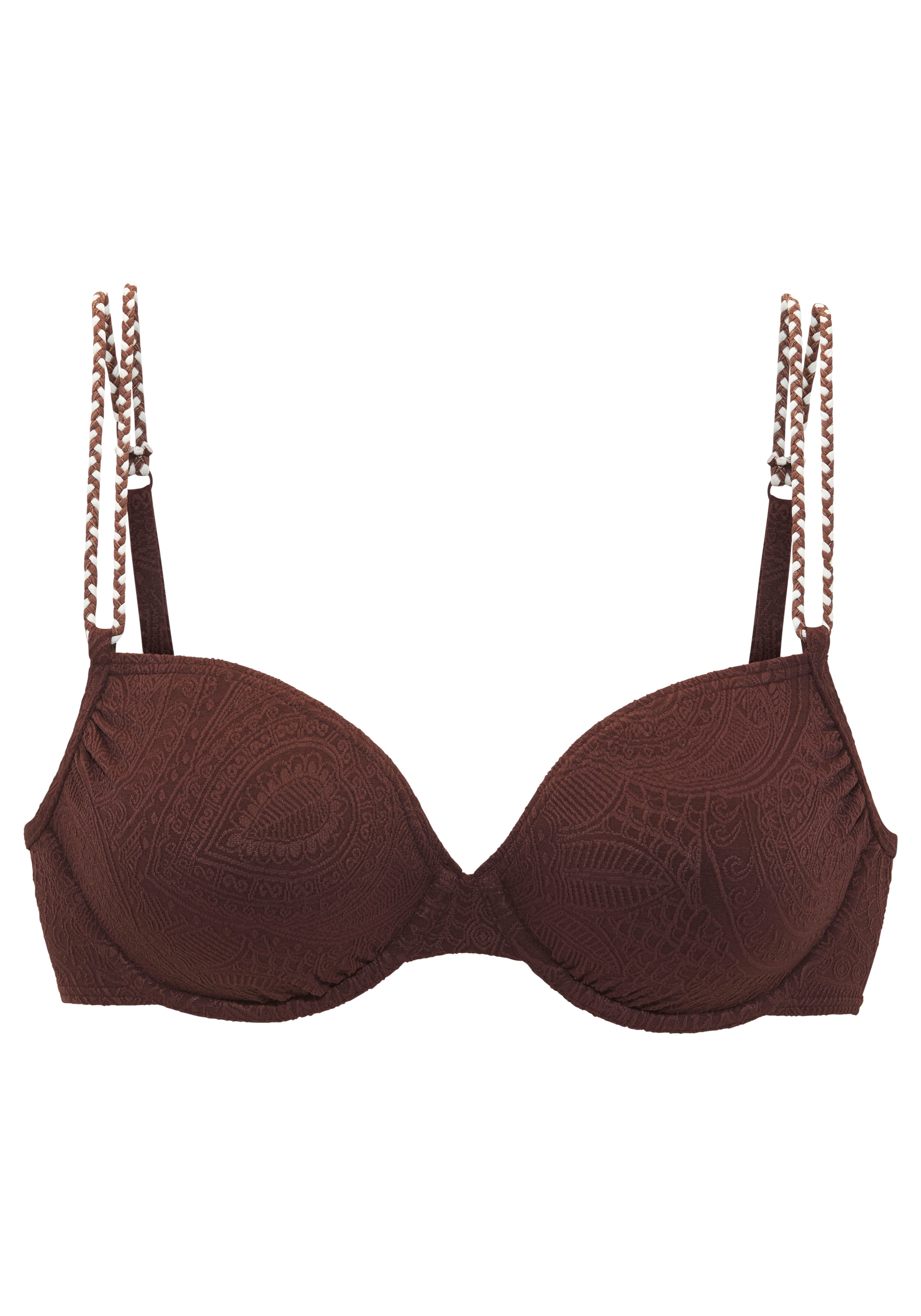 s.Oliver Haut de bikini à armatures »Ada« mit gemusterter Strukturware