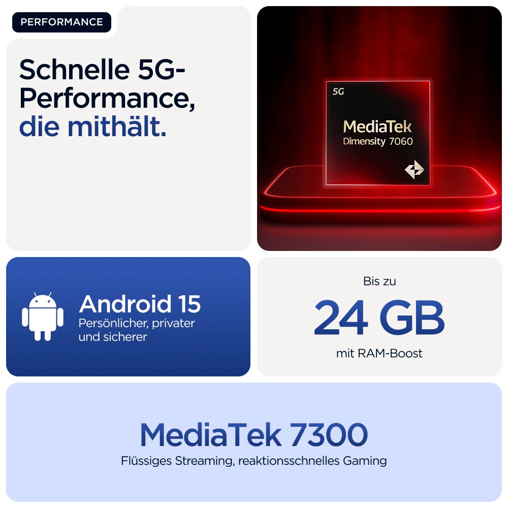 Motorola Smartphone »g56 5G (XT2529-2)« PANTONE® Dazzling Blue