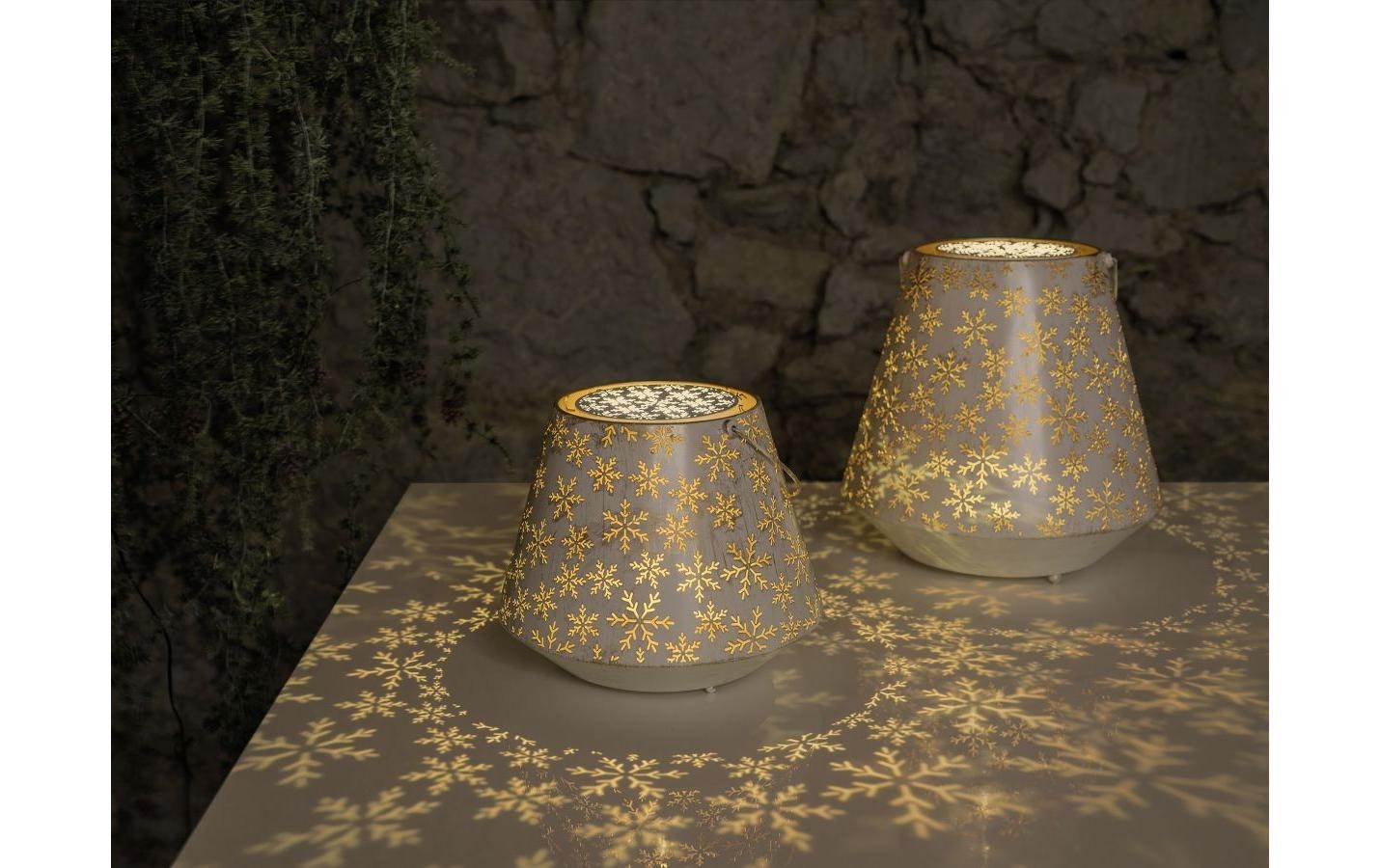 STT LED Laterne »Nova flake« Warmweiss