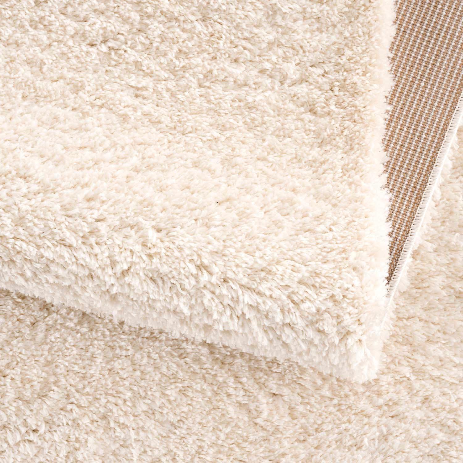 Carpet City Hochflor-Teppich »Pulpy 100« rund 30 mm Höhe besonders weich, mit Fransen, Uni Farben