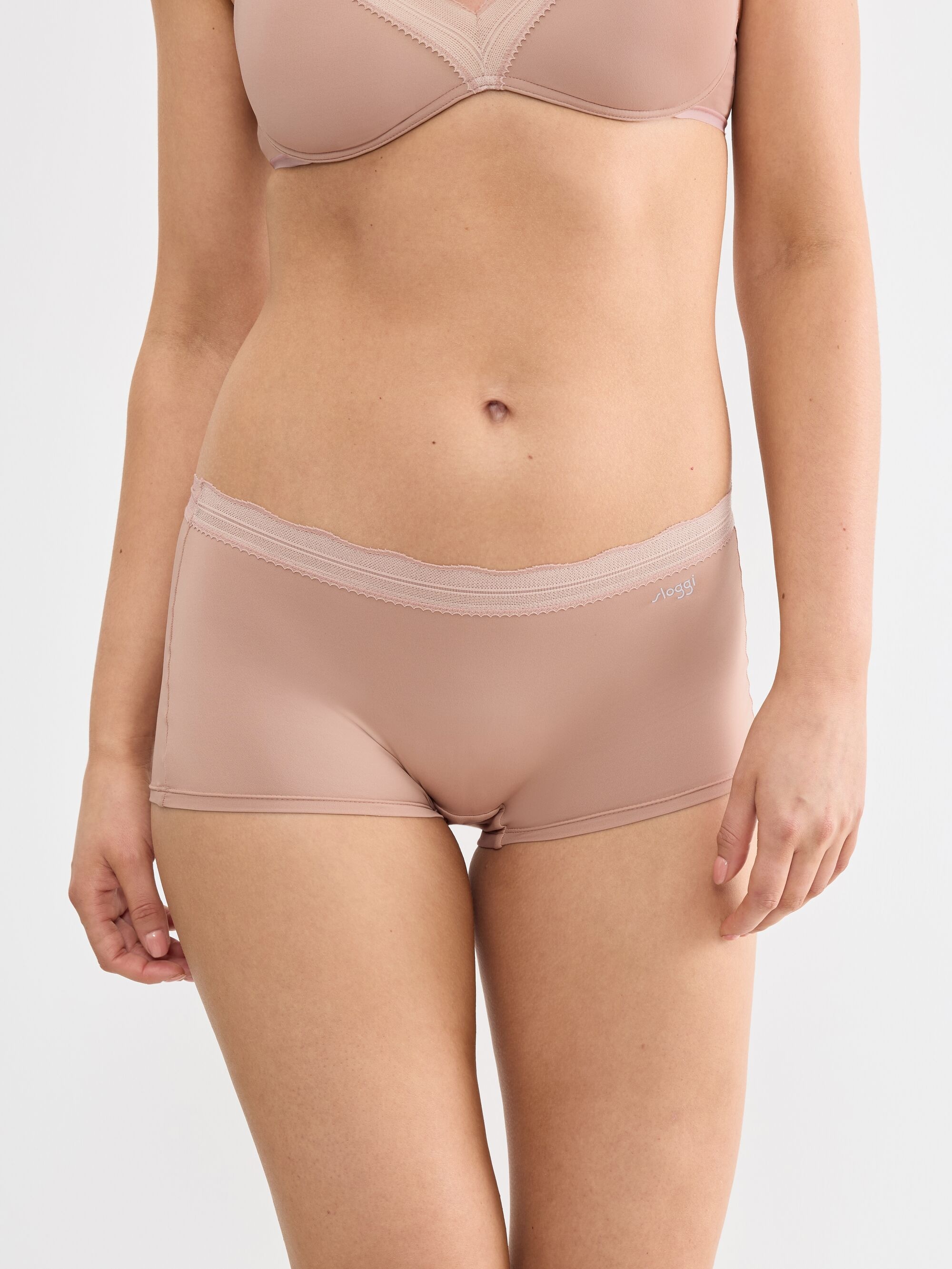 sloggi Panty »GO Blush Short 2P« avec détails en dentelle