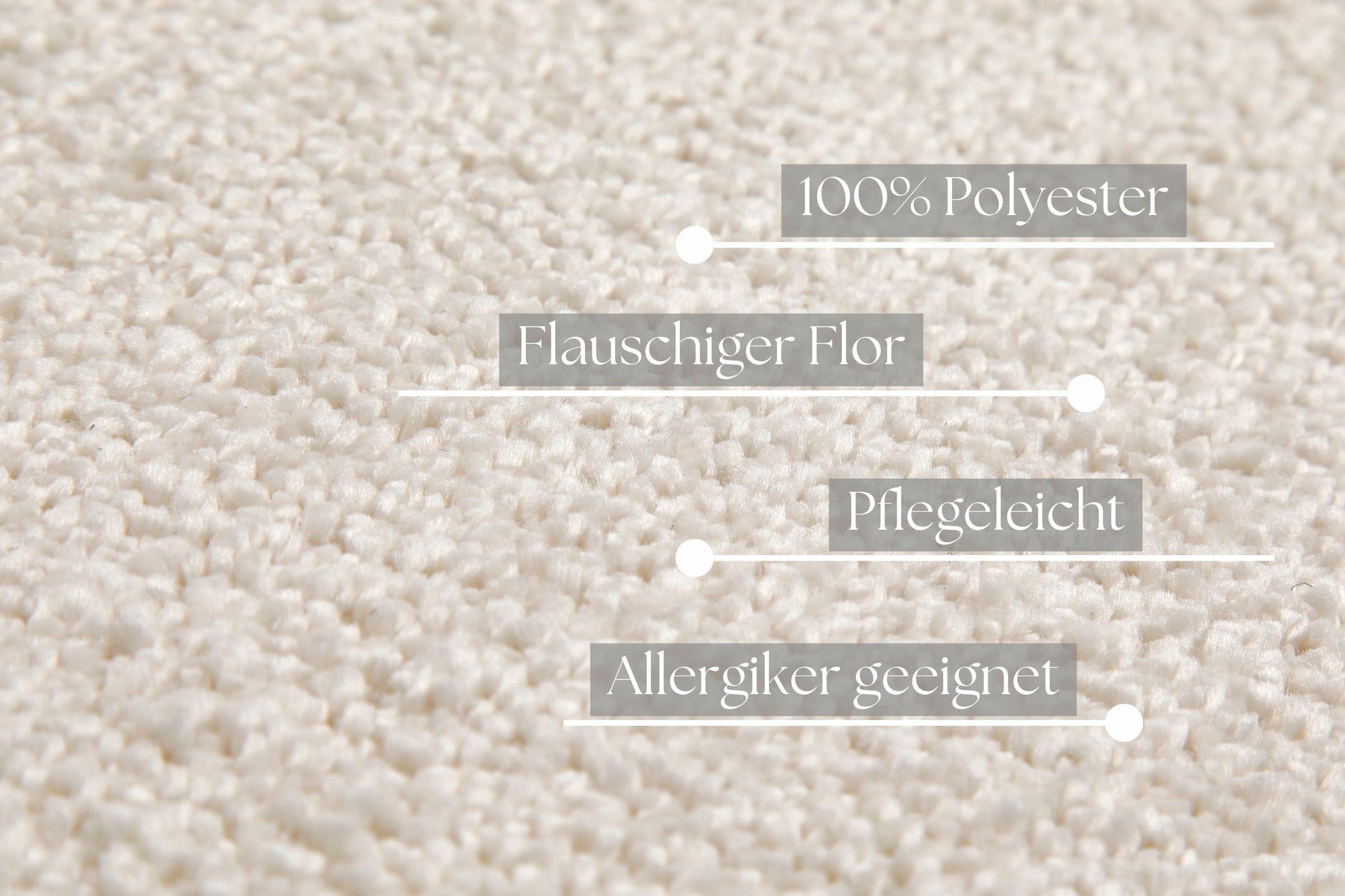 GOODproduct Hochflor-Teppich »Yvaine, auch als Läufer erhältlich« rechteckig 25 mm Höhe Langflor, Shaggy, dichter weicher Hochflor, meliert, Wohnzimmer