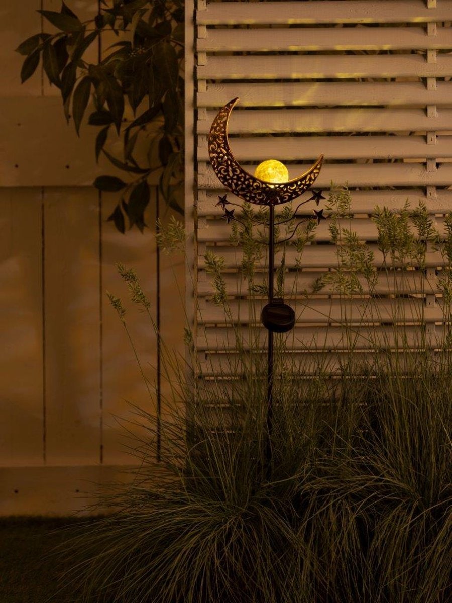 LUXFORM Gartenleuchte »Solar-Erdspiess-Gartenlampe - Mandala - 2 Stück« LED-Modul 2 Stk. Dekoratives Gartenornament