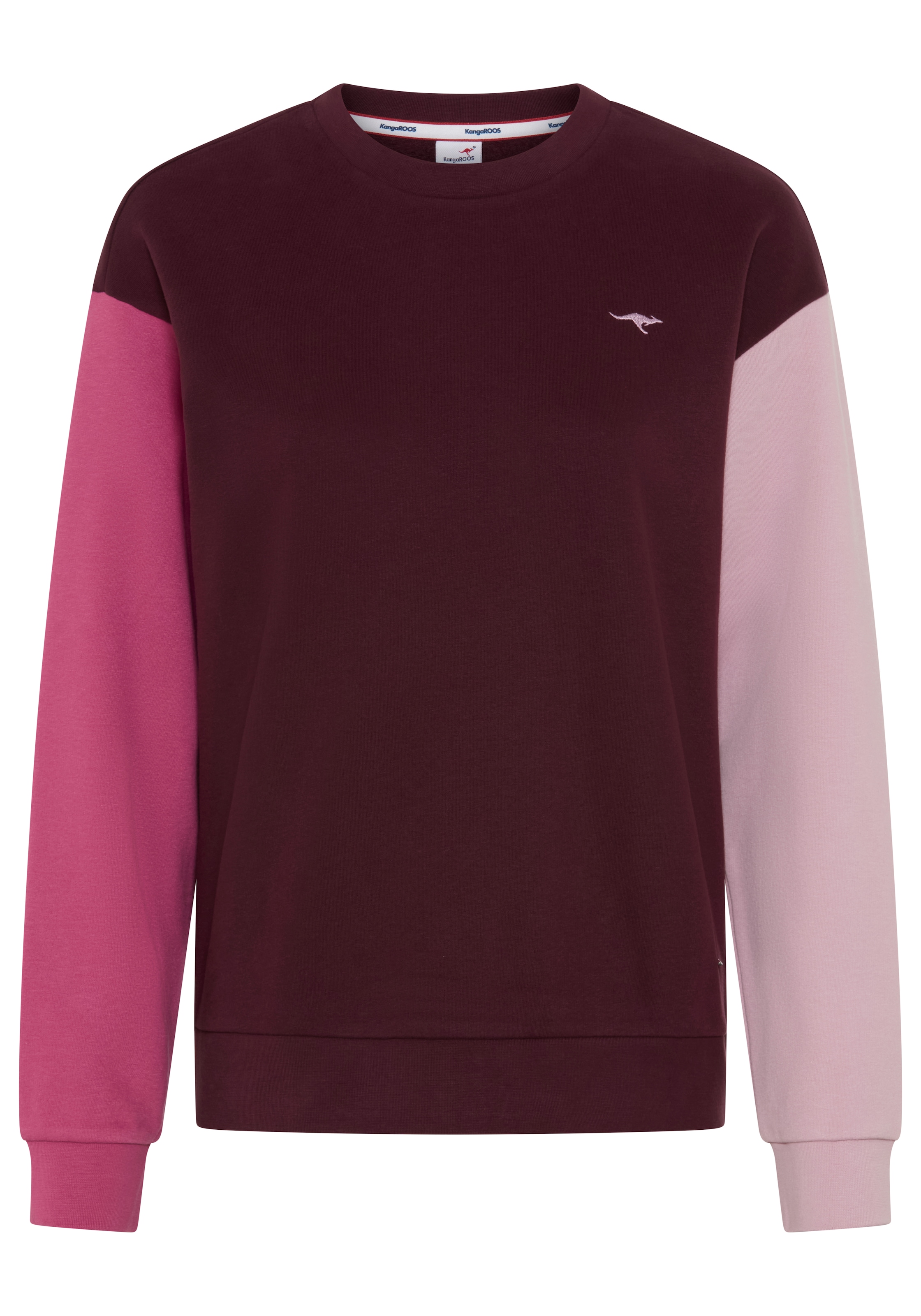 KangaROOS Sweat-shirt , avec col rond, manches longues, en coton et polyester
