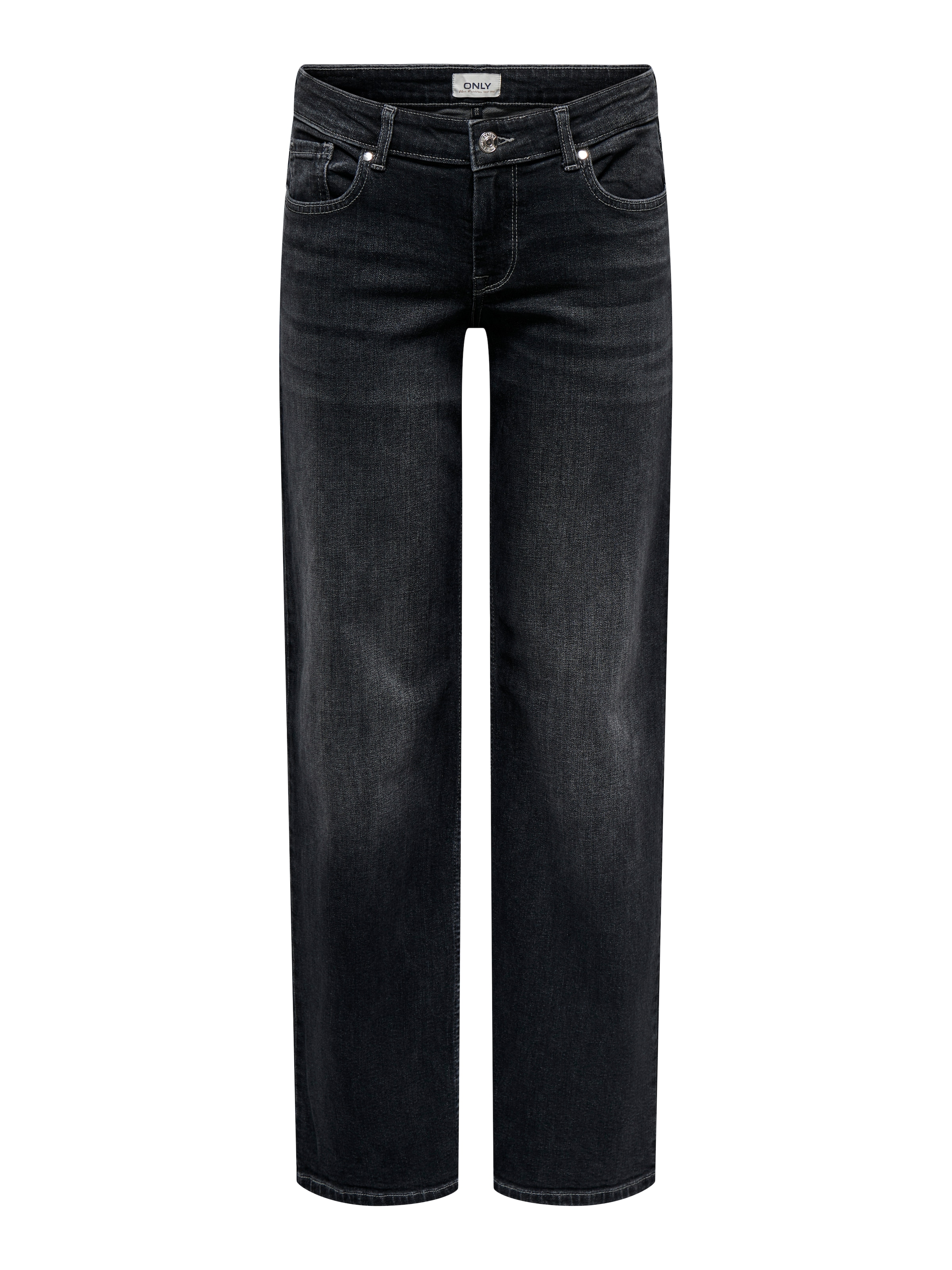ONLY Jeans droit »ONLJUDY-O LW WIDE LEG DNM TAI850 NOOS« in dunkler Waschung, gerade Form, niedrige Leibhöhe