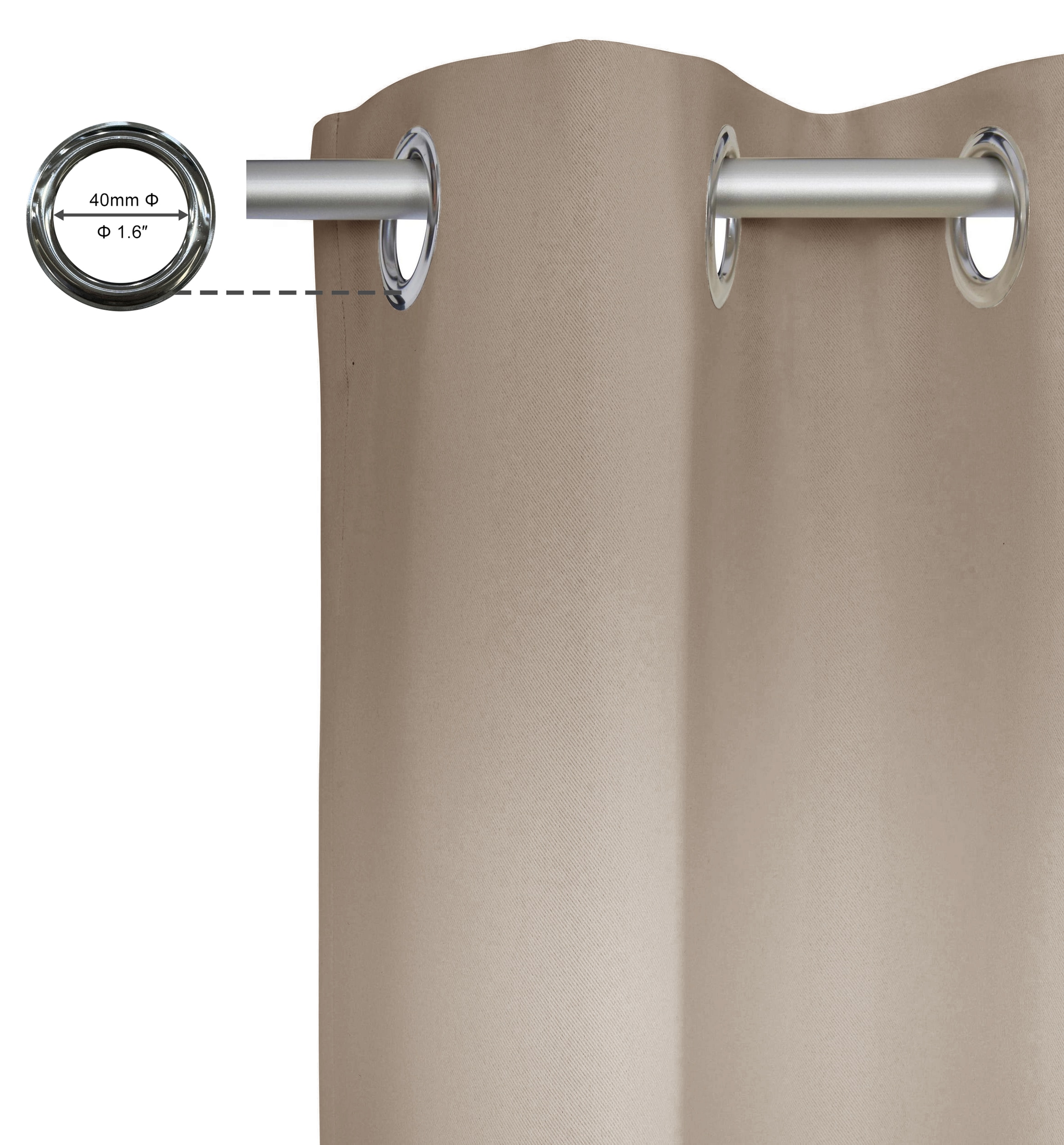 GOODproduct Rideau »SOLA« Œillet 1 cuis tlg. blickdicht, Ösen-Aufhängung, wärmeabweisend,, 1er oder 2er Set