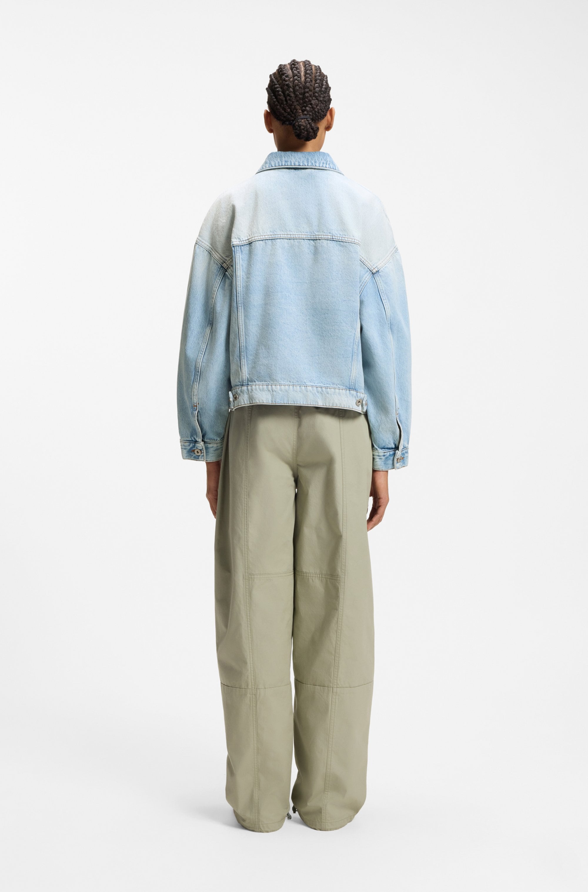 HUGO Blue Jeansjacke »Lou« Boxy, leicht oversized