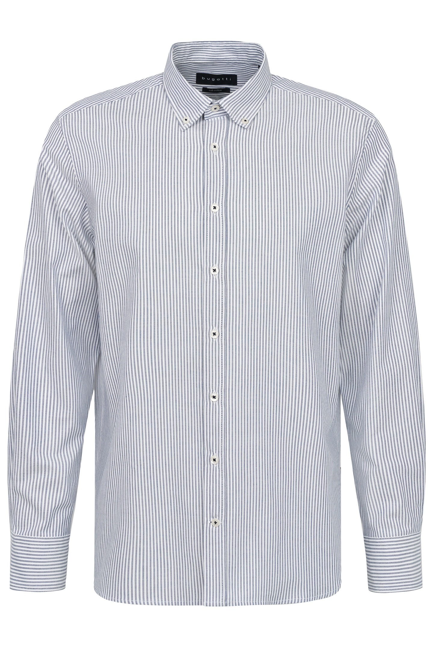 bugatti Langarmhemd in Streifenoptik