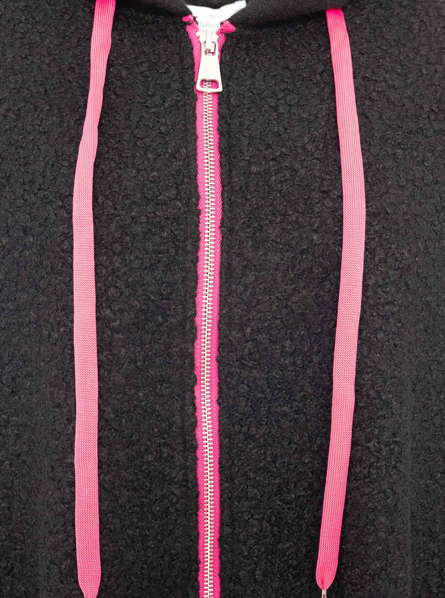 Zwillingsherz Kurzmantel »"Neon"« aus Teddystoff mit Kapuze, Reissverschluss und Taschen