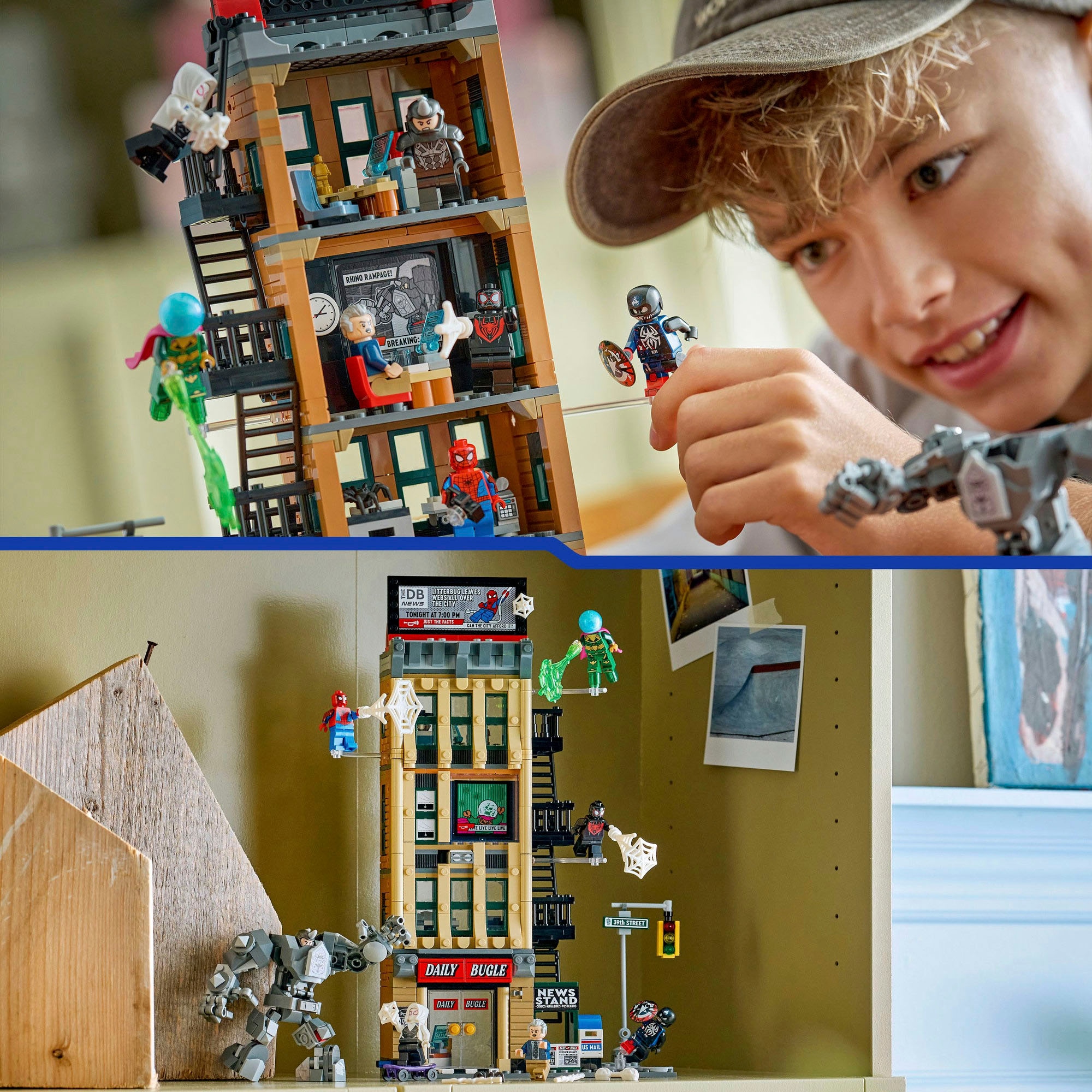 LEGO® Konstruktionsspielsteine »Spider-Man vs. Mysterio: Daily Bugle (76342), LEGO Super Heroes«