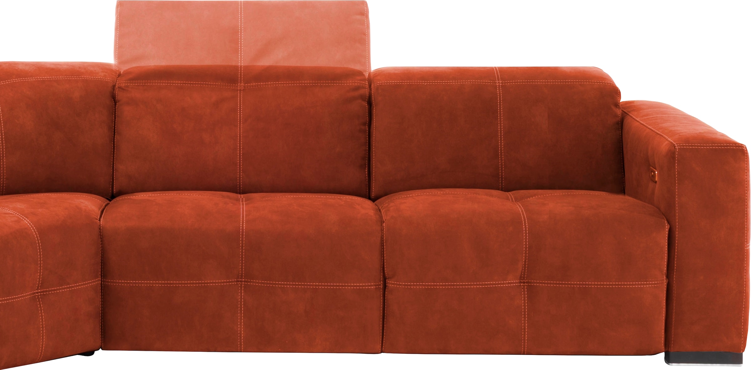 Egoitaliano Ecksofa »Sauvanne, Designsofa der Extraklasse, elegant und bequem, L-Form« wahlweise mit elektrischer Relaxfunktion, Kopfteilverstellung