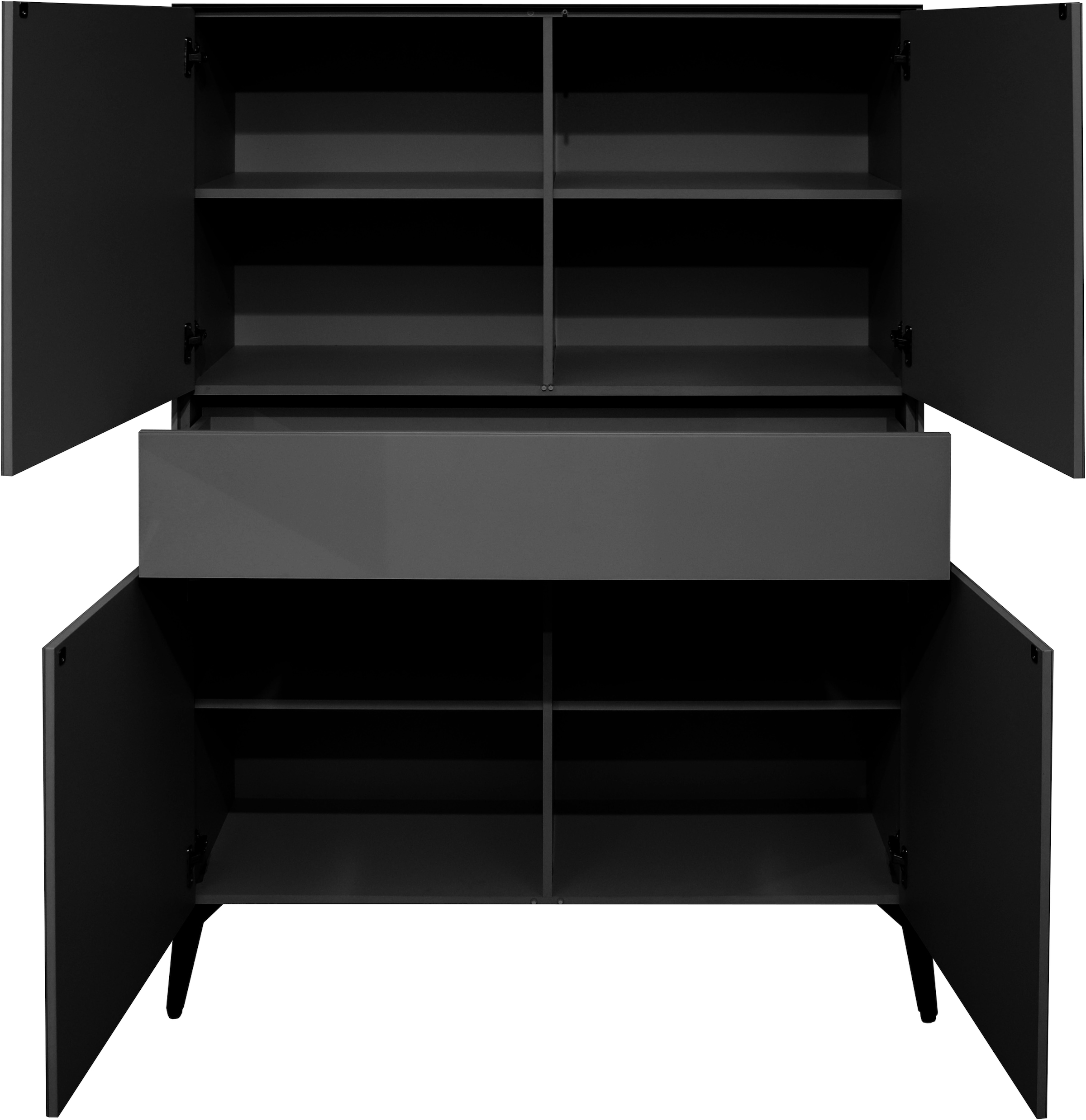 Mäusbacher Highboard »Imola TOPSELLER!« OTTOs Choice,  Mäusbacher Highboard, Breite 121 cm, mit Glasfront und Glasoberplatte