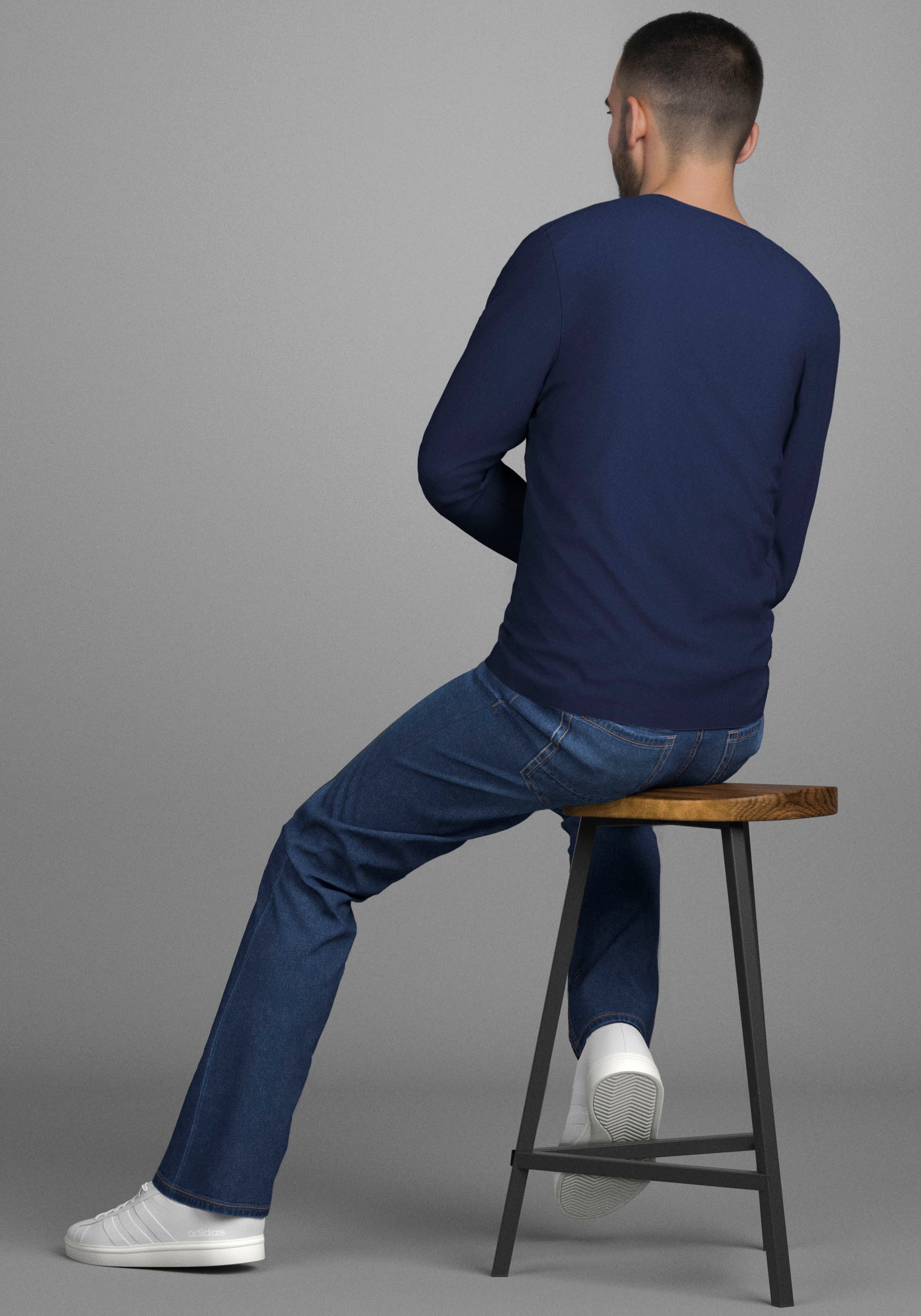 H.I.S Shirt à col rond »Neue Kollektion!« mit Print