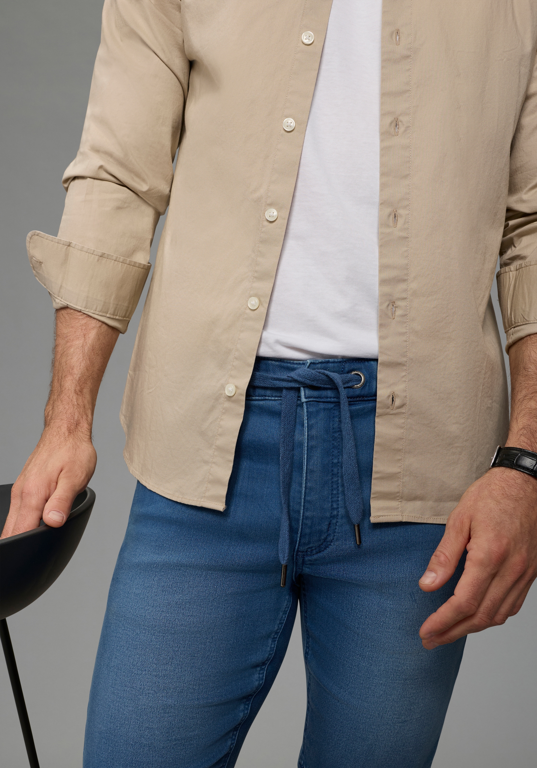 Arizona Jeansshorts gerade geschnittenes Bein, Regular Fit Passform