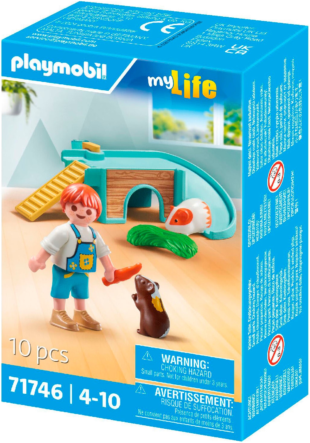 Playmobil® Konstruktions-Spielset »Junge mit Meerschweinchen (71746), Playmobil My Life«