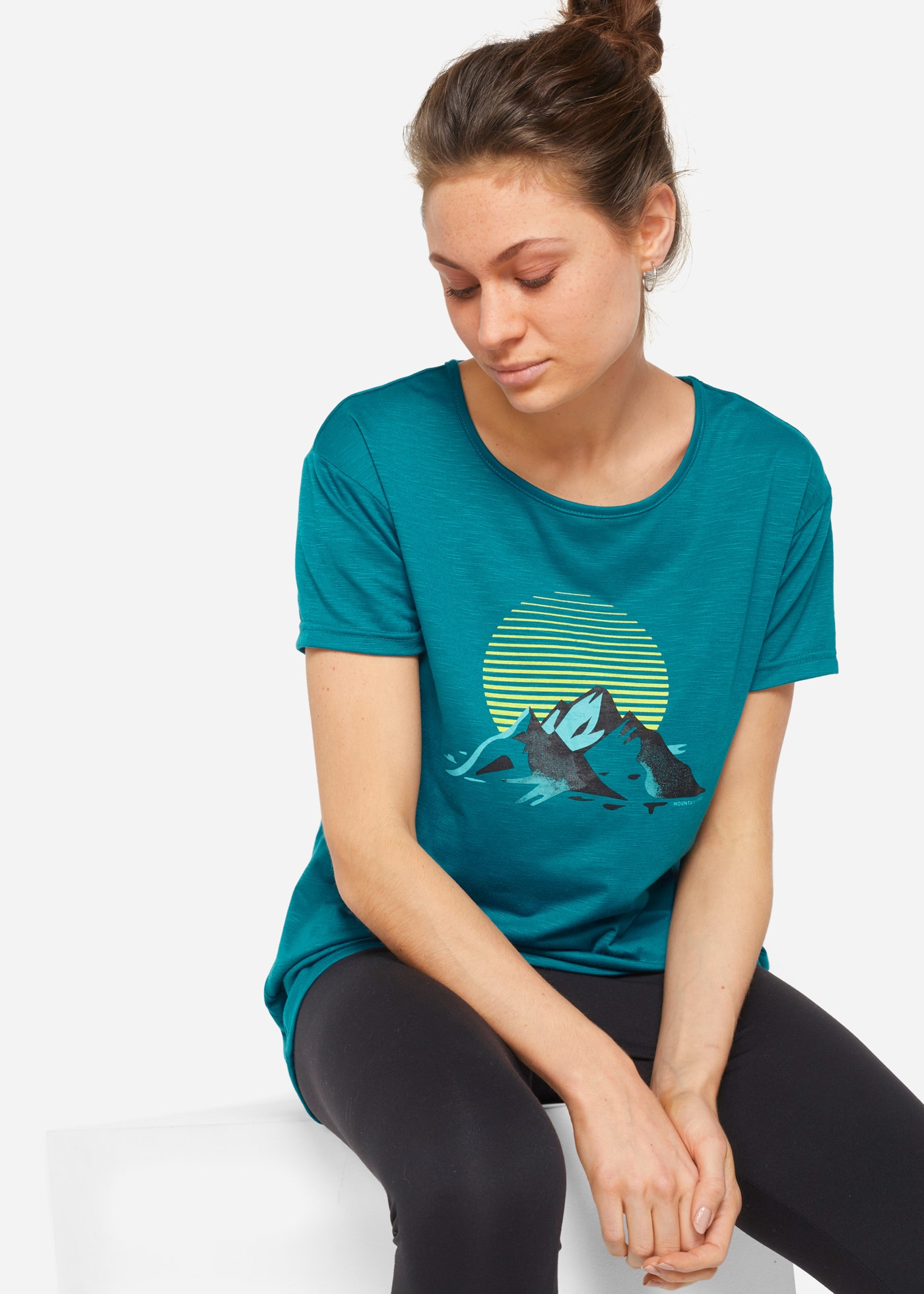 bonprix Funktionsshirt Packung, 2 Stk. Oversized, überschnittene Schultern, schnelltrocknendes Material