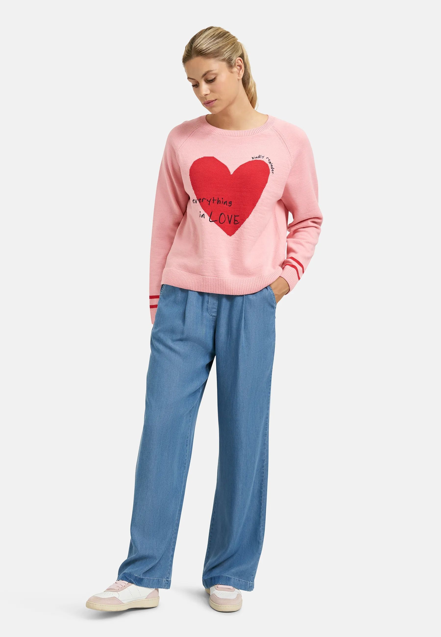 Smith & Soul Pull en tricot avec col rond, mélange viscose