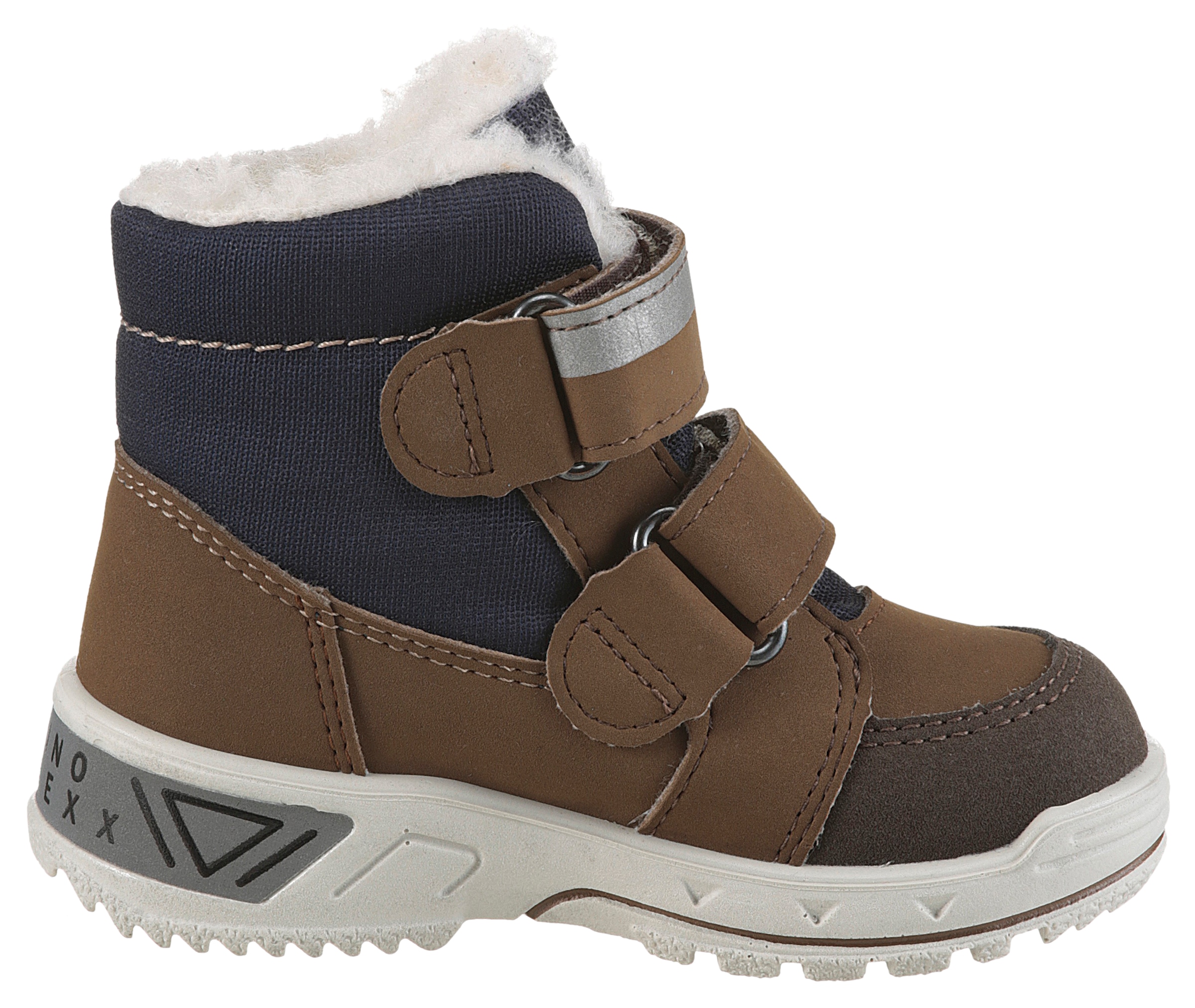 PEPINO by RICOSTA Winterstiefel »Flo WMS: mittel«  Klettschuh mit Warmfutter, Grössenschablone zum Download
