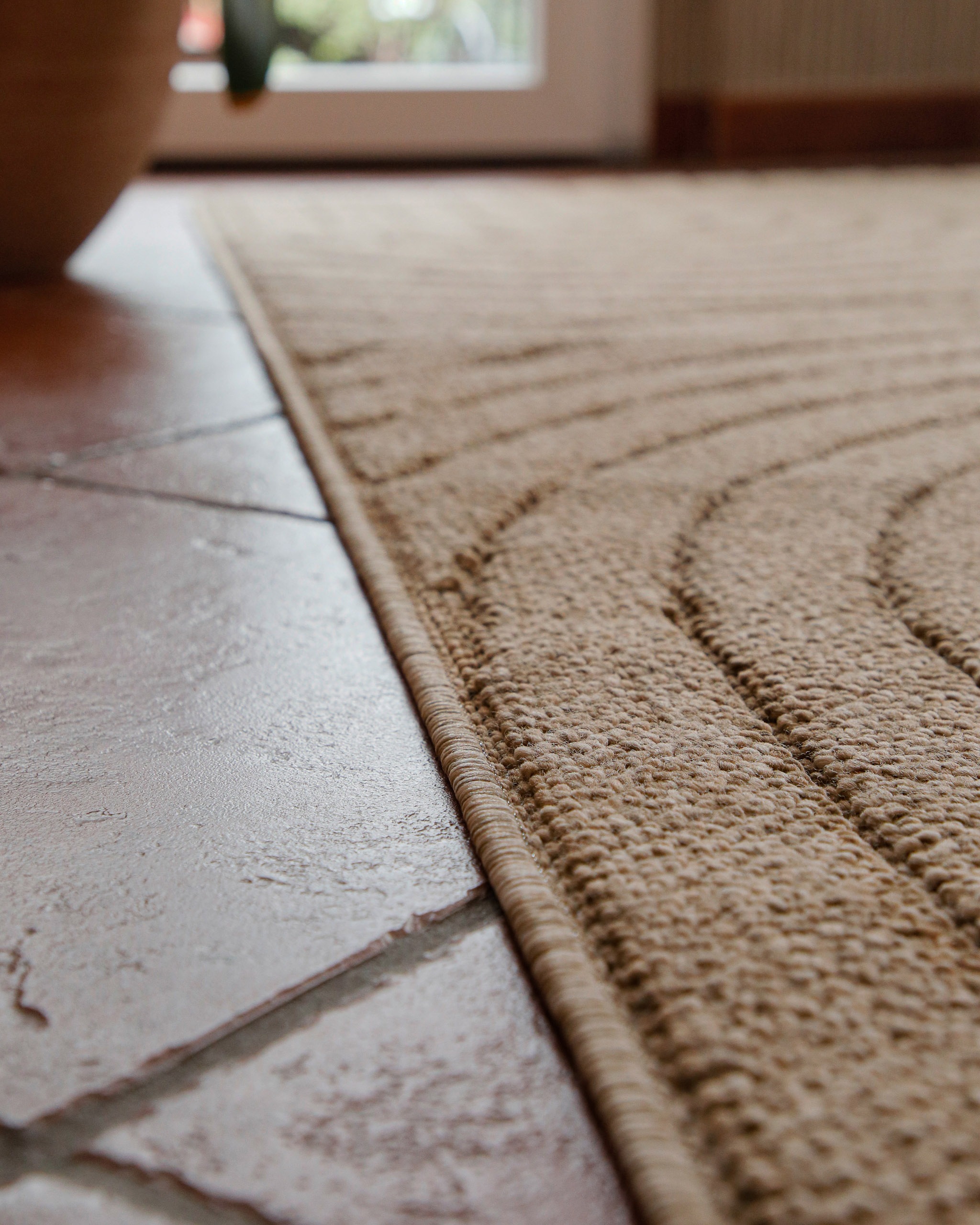 Wecon home Tapis »Monoq« Rectangulaire 12 mm Höhe Flachgewebe, wetterfest, Retro Design, robust, In- & Outdoor Teppich