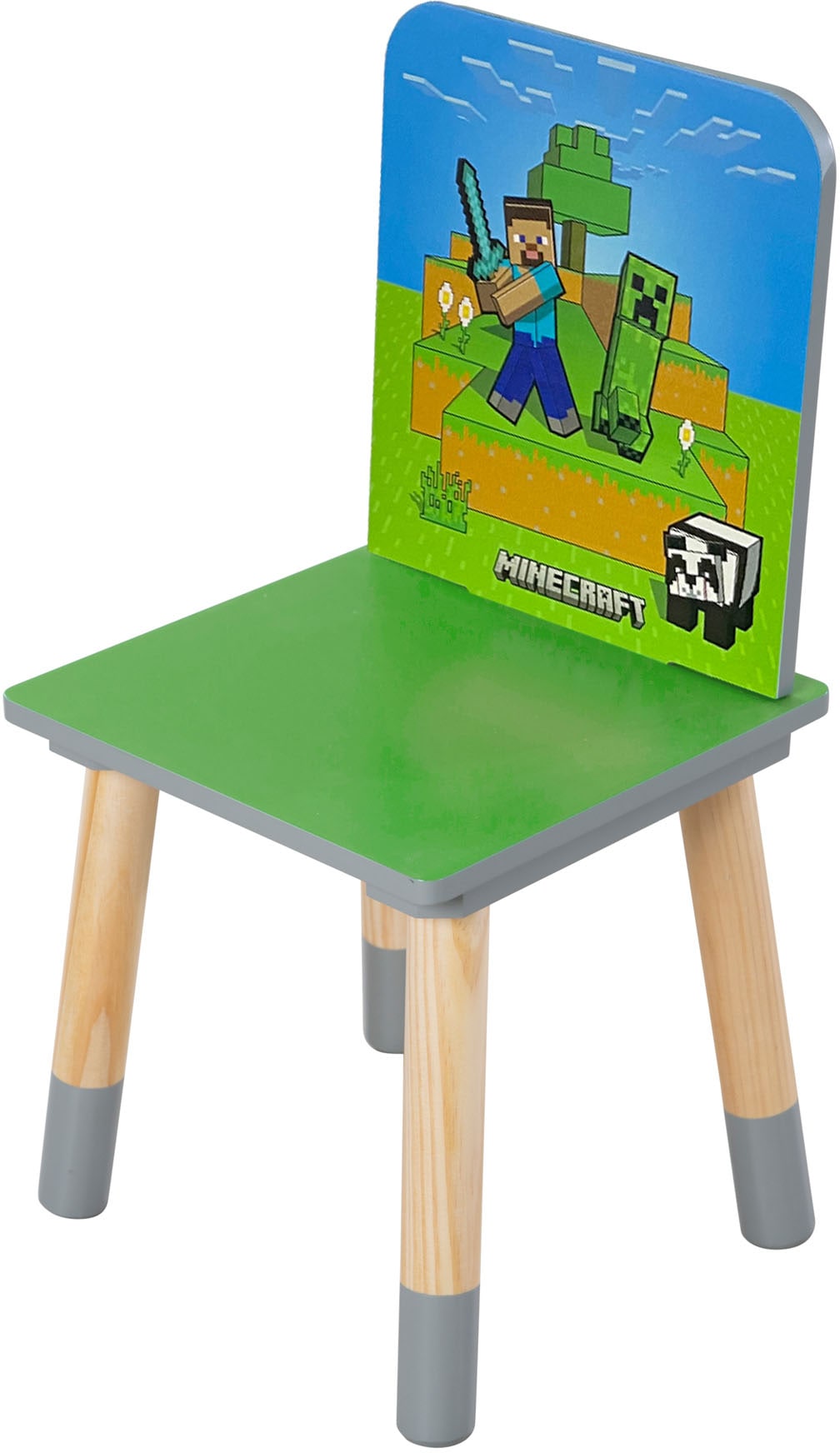 Phoenix Ensemble de sièges pour enfants »Minecraft Sitzgruppe« 3 pièces tlg. ensemble table avec 2 chaises