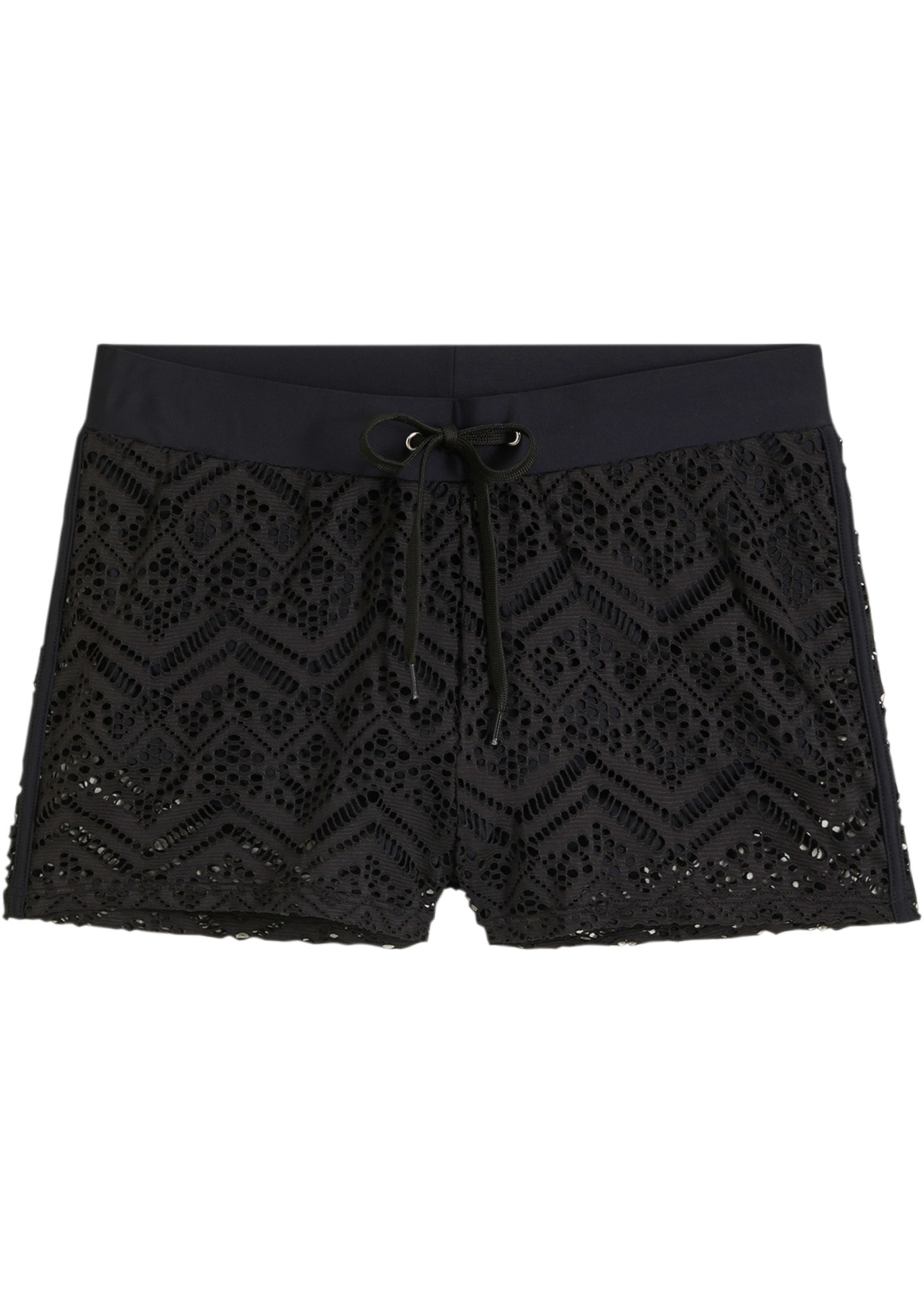 bonprix Short de bain mit integrierter Bikinihose, mit elastischem Bund, mit Spitze