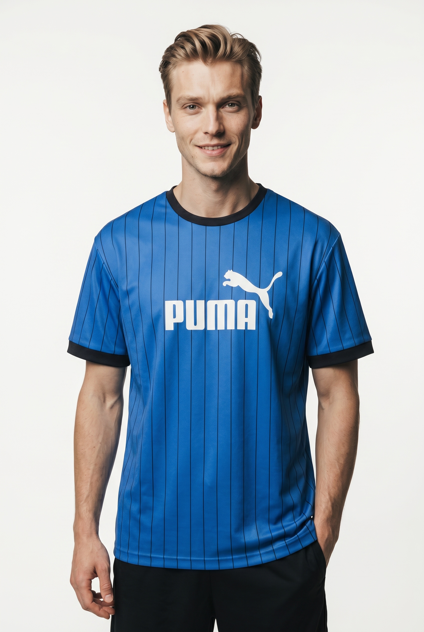 PUMA T-Shirt »ESS STRIPED JERSEY« normale Schnittform, Kurzarm, für vielseitige Aktivitäten